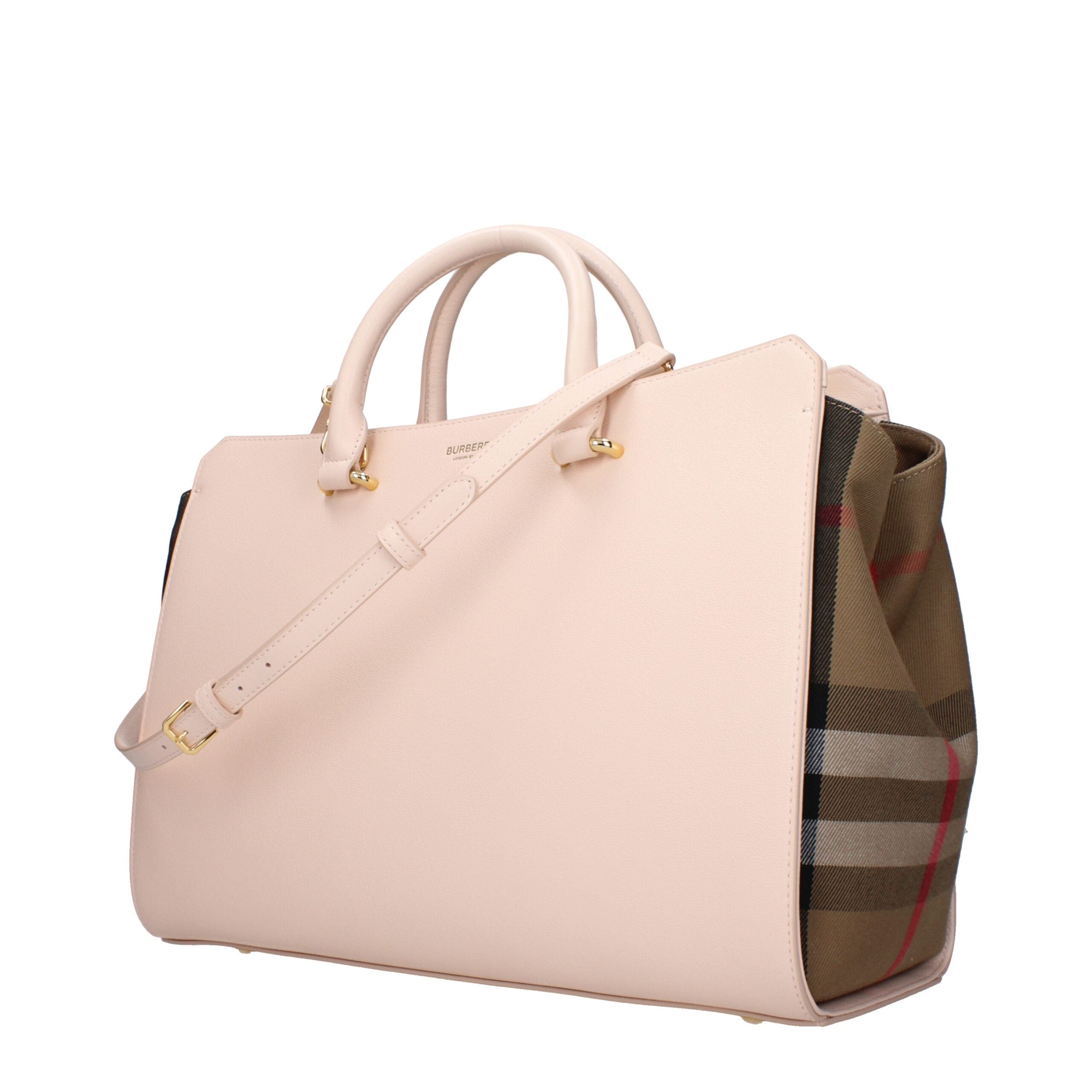 Burberry Pink Leather Handbag – Artisanal Luxury Redefined