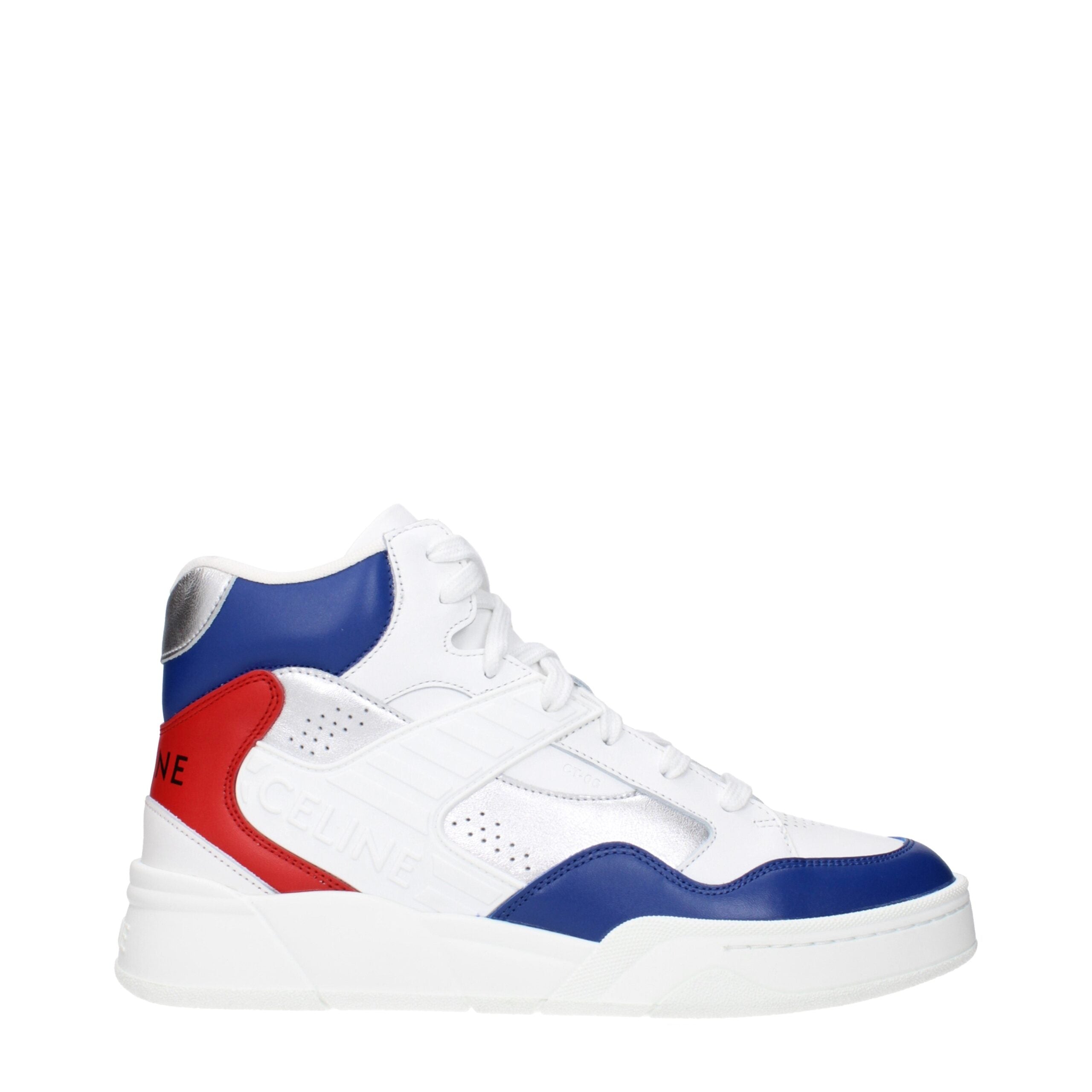 Celine White Leather Athletic Sneakers - Designer Luxury Footwear