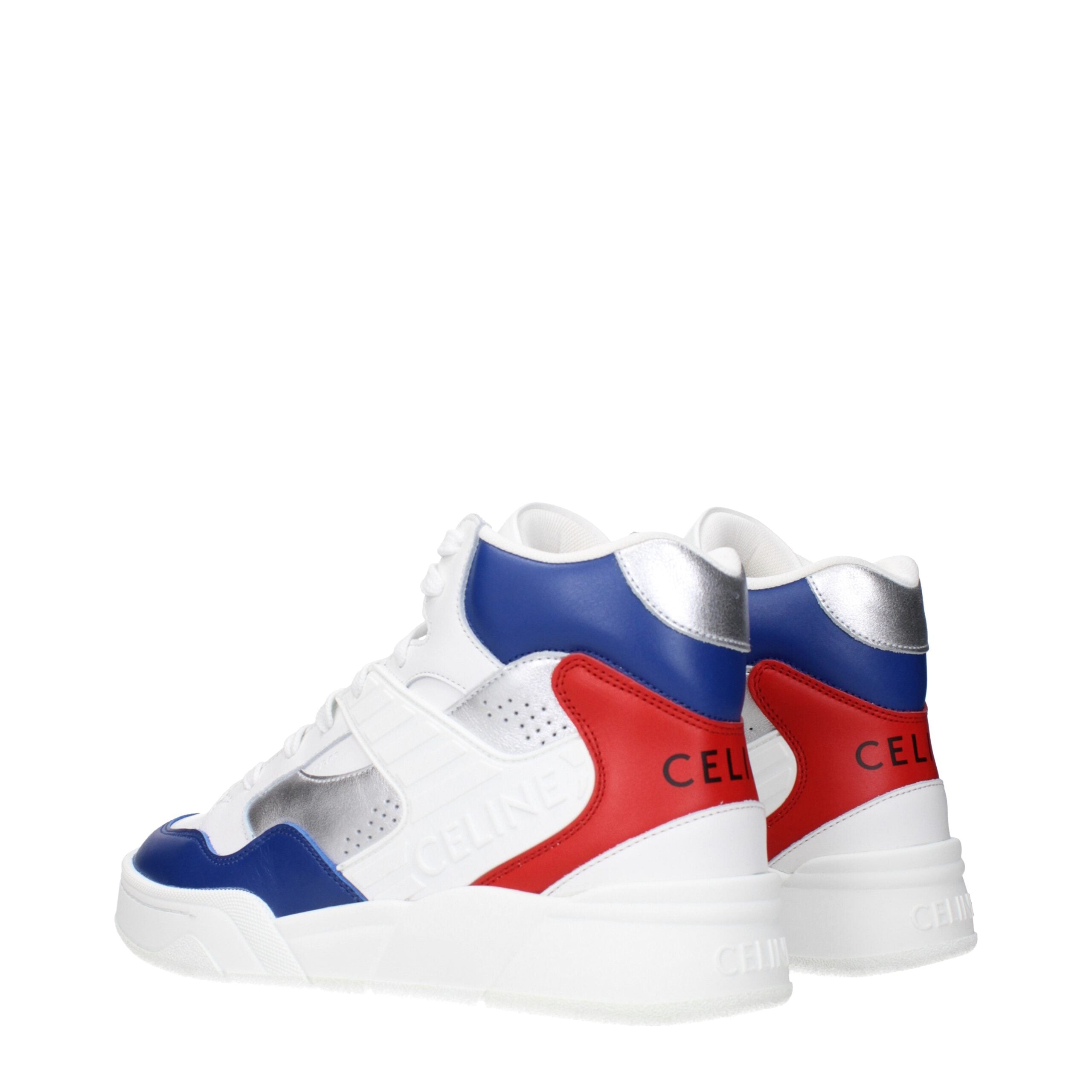 Celine White Leather Athletic Sneakers - Designer Luxury Footwear