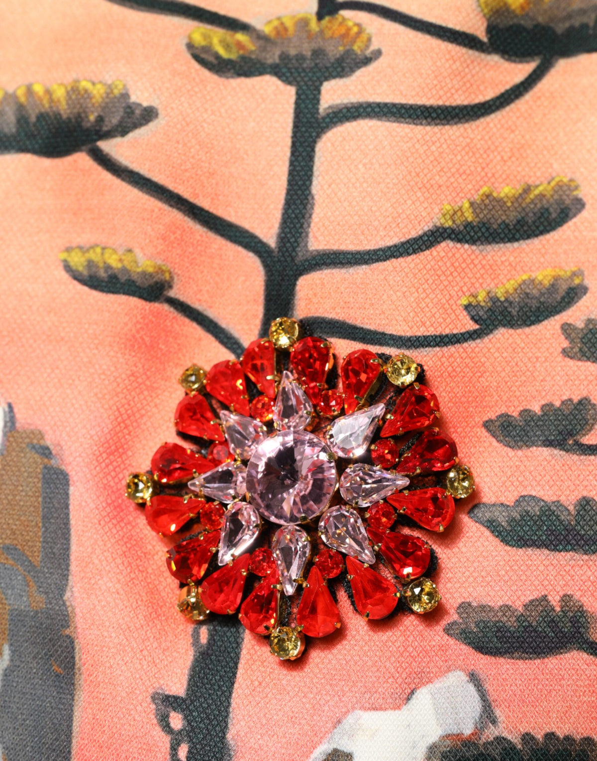 Experience the allure of the Dolce & Gabbana Multicolor Crystal Embellished A-line Mini Dress, a masterpiece of silk and exquisite craftsmanship that embodies luxury and sophistication.