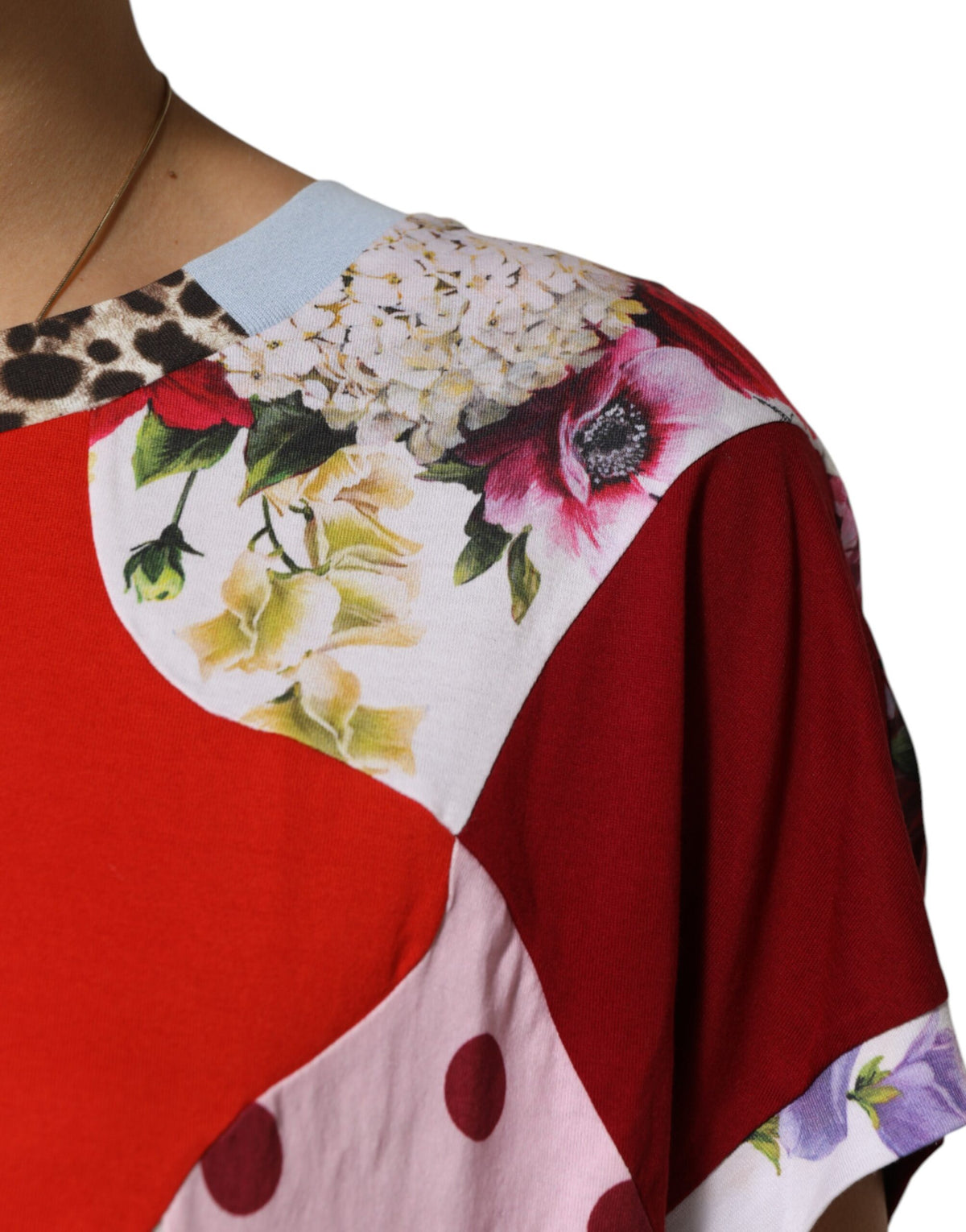 Elevate your wardrobe with the Dolce & Gabbana Multicolor Patchwork Cotton Silk Blouse Top, a luxurious blend of exquisite craftsmanship and modern femininity, perfect for any occasion.