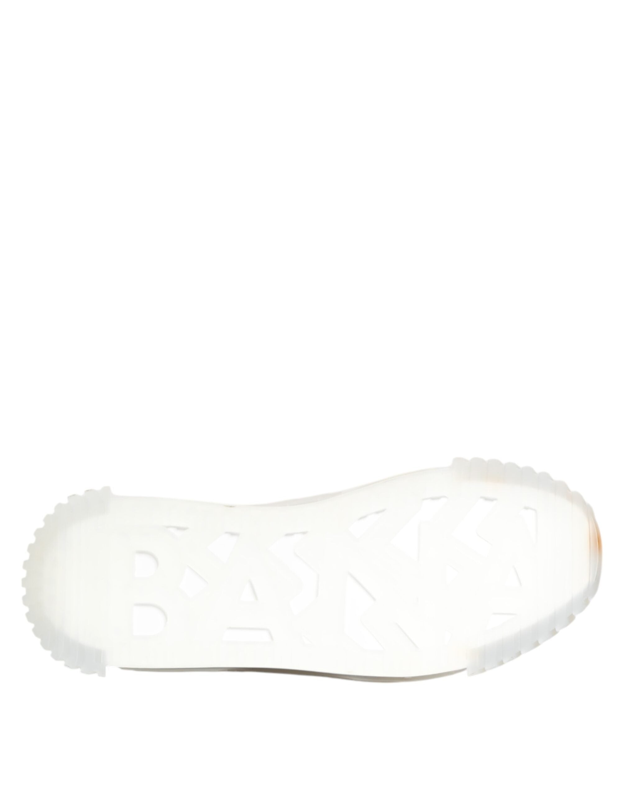 Dolce & Gabbana Silver Black Nylon NS1 Low Top Sneakers Shoes