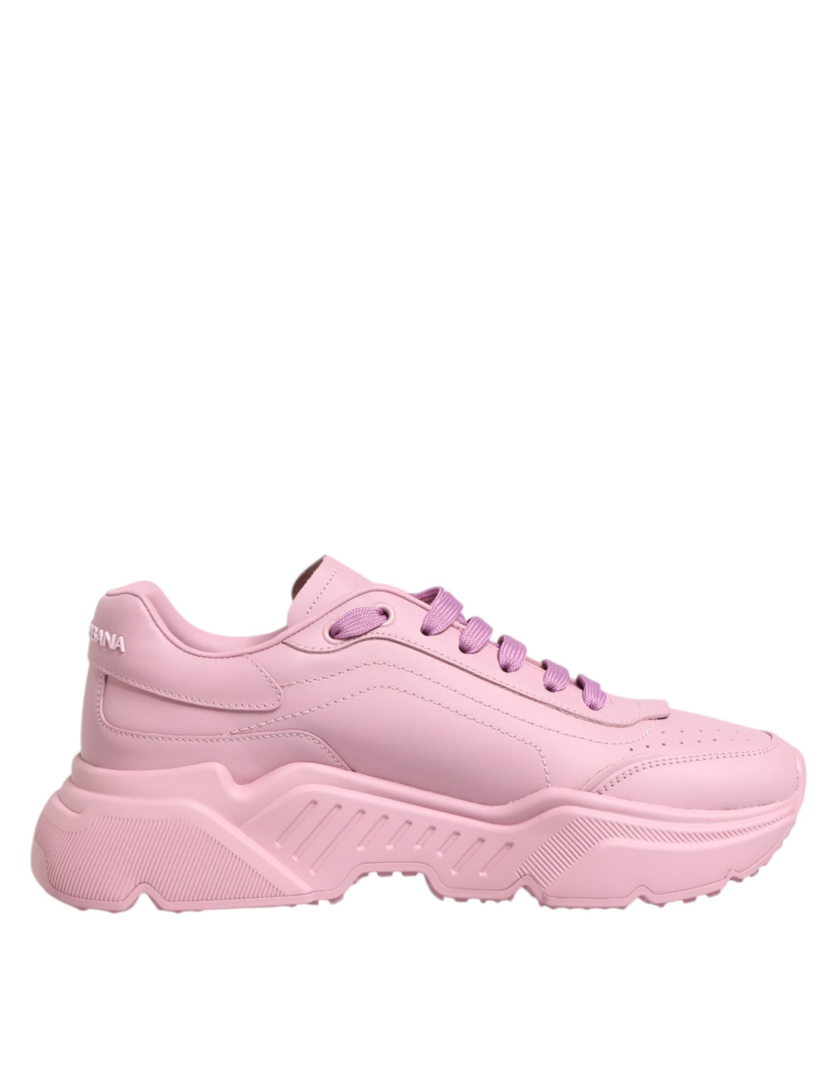 Dolce & Gabbana Pink Leather Daymaster Sneakers – Artisanal Luxury
