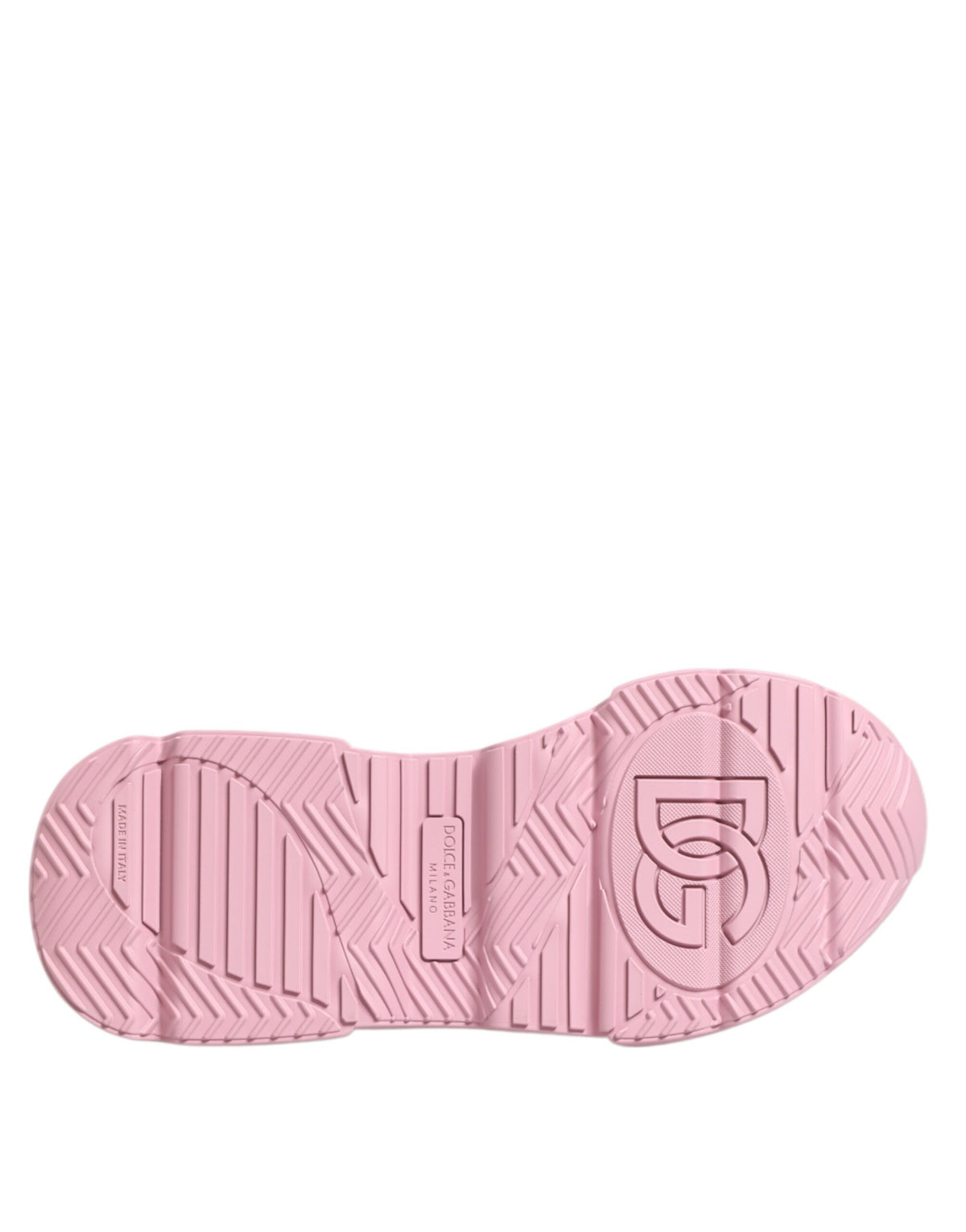 Dolce & Gabbana Pink Leather Daymaster Sneakers - Artisanal Luxury