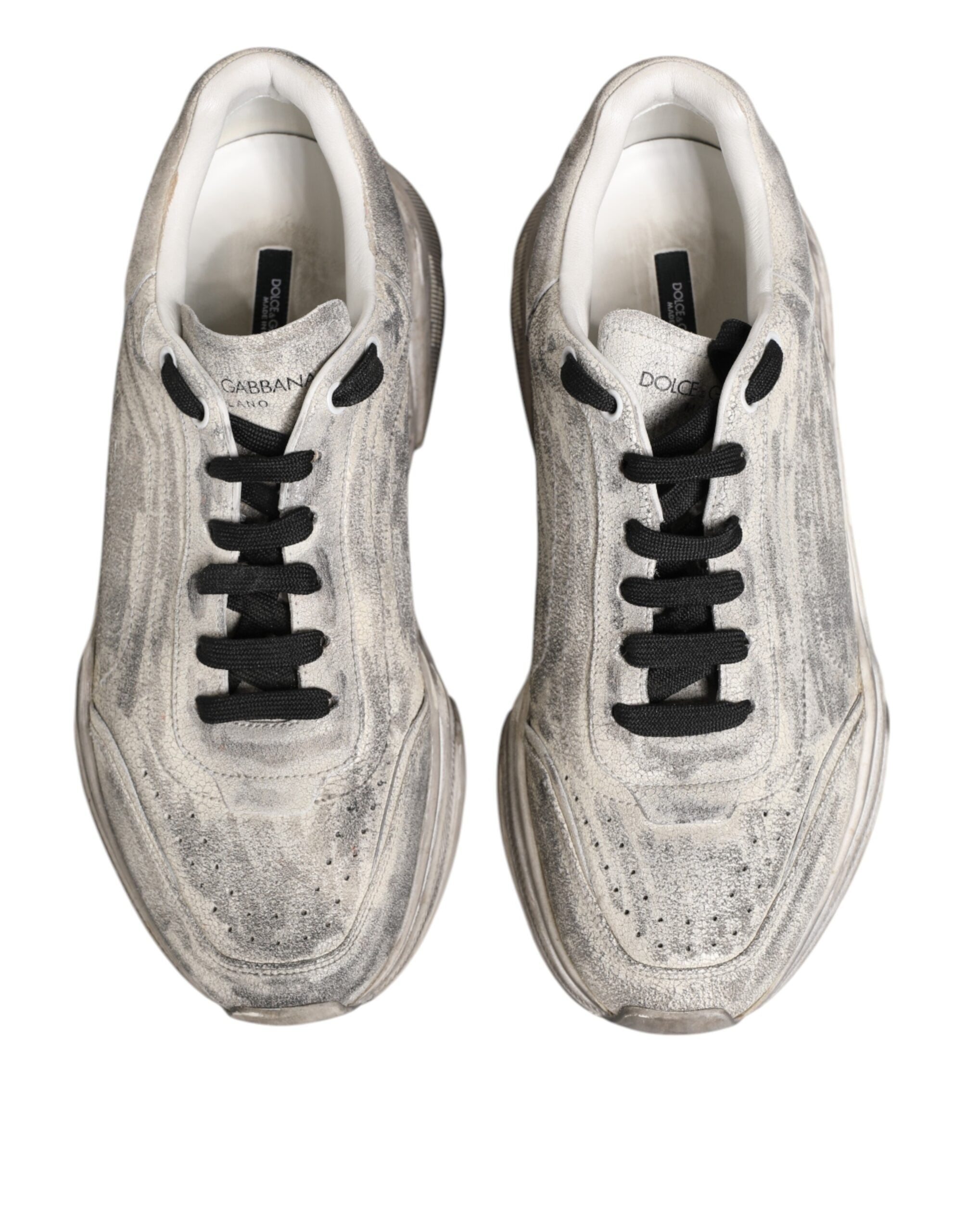 Dolce & Gabbana White Daymaster Low Top Men Sneakers Shoes