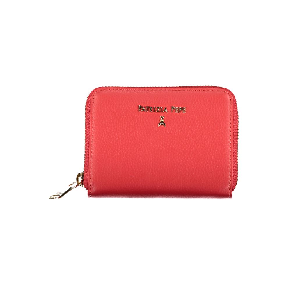Patrizia Pepe Rosso Poliuretano Wallet - Timeless Italian Luxury