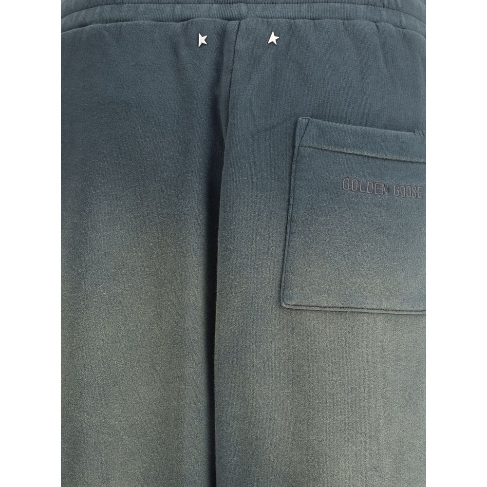 Golden Goose Blue Cotton Casual Pants – Luxurious Designer Elegance