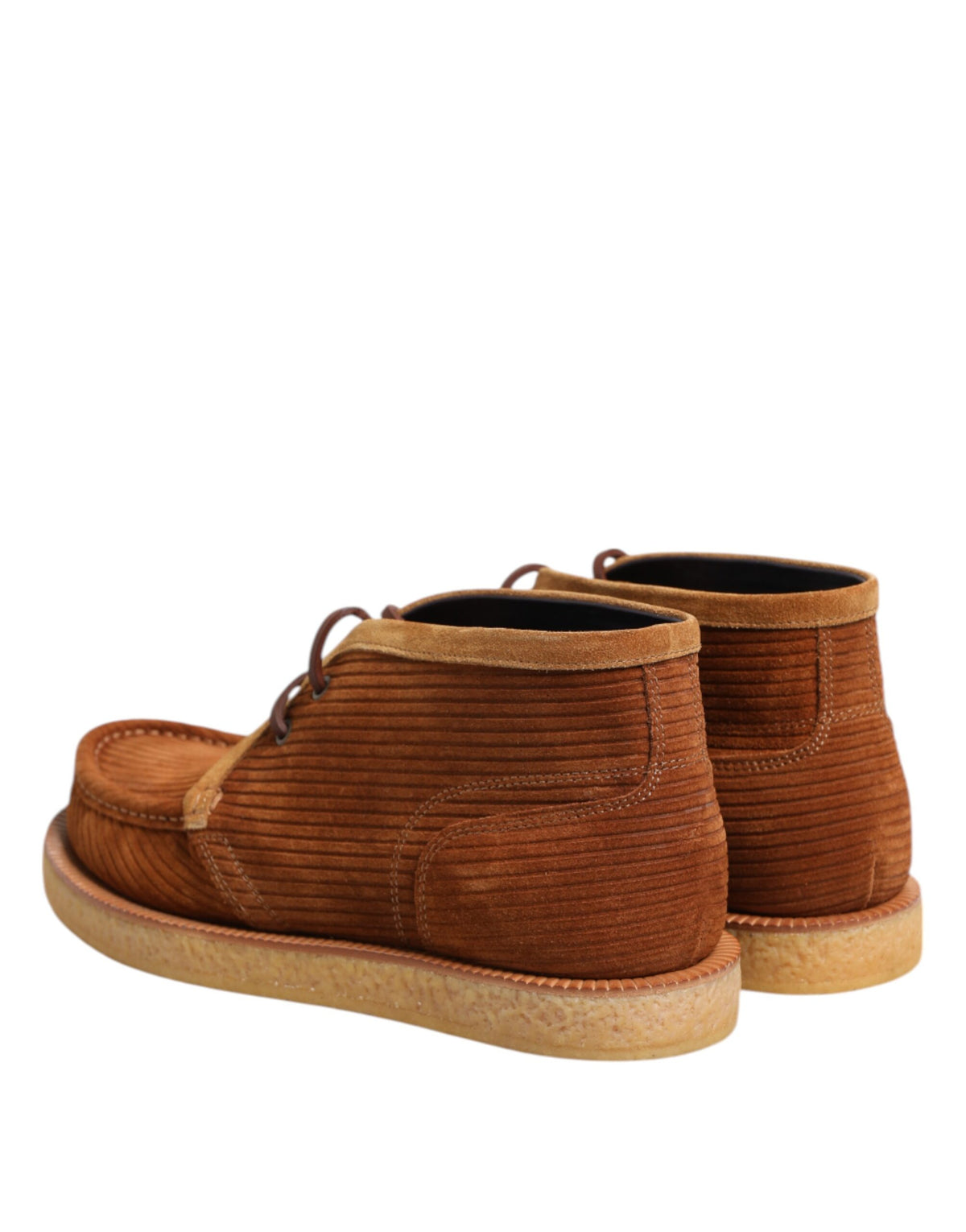 Step into timeless elegance with Dolce & Gabbana's Brown Suede Nubuck Leather Desert Ankle Boots, where exquisite Italian craftsmanship meets luxurious sophistication for the discerning individual.