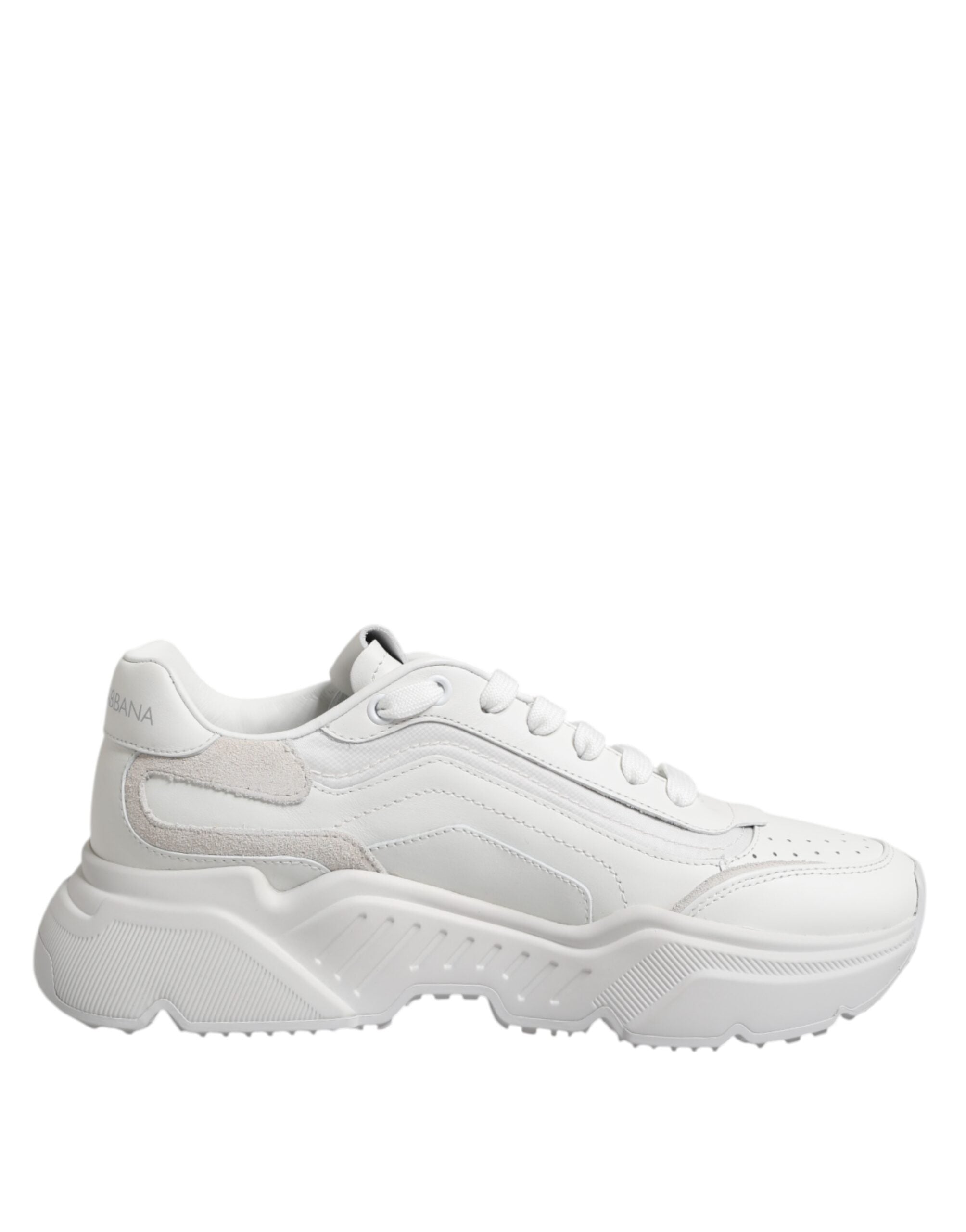 Dolce & Gabbana White Leather Daymaster Low Top Sneakers Shoes