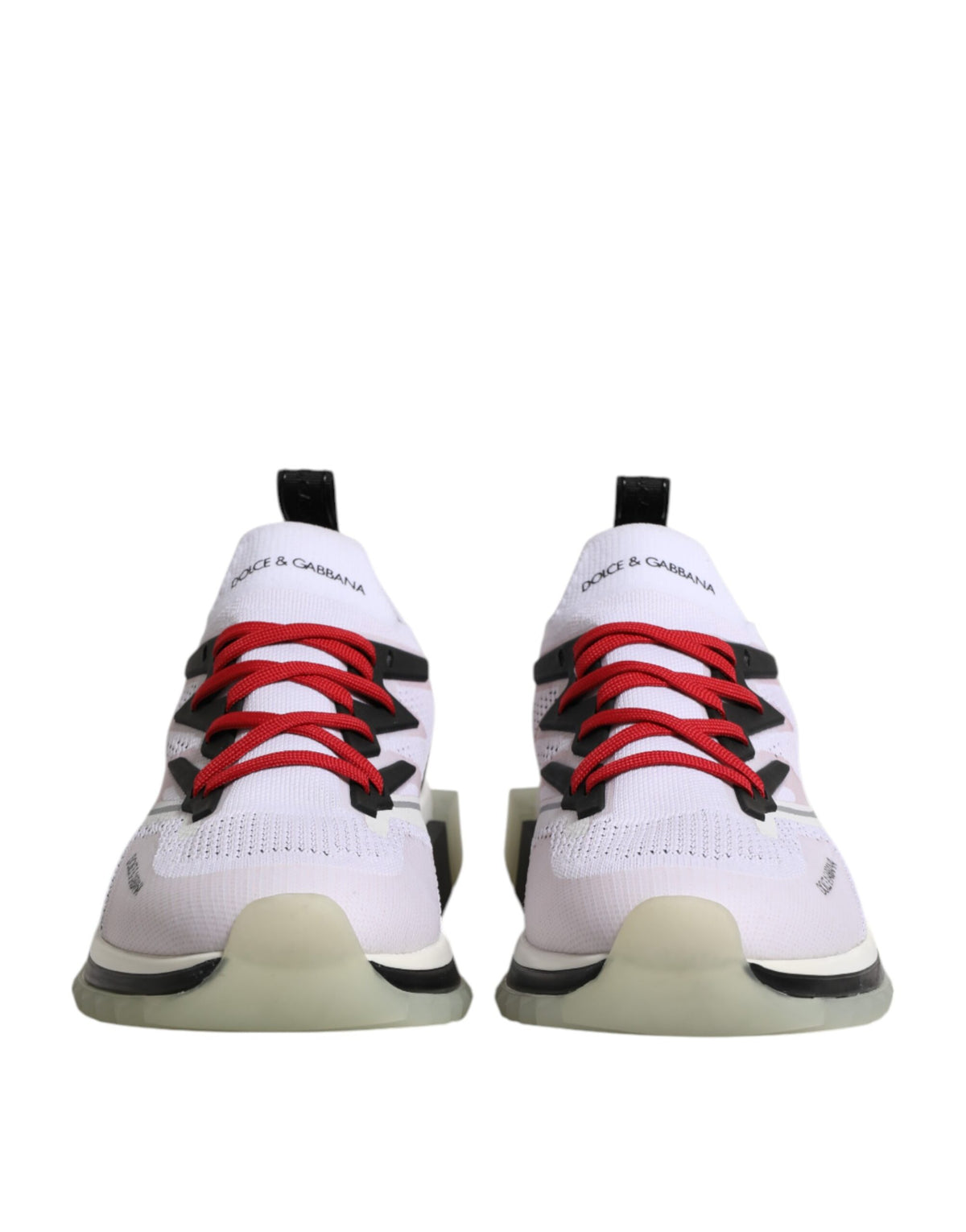 Elevate your style with Dolce & Gabbana's White SORRENTO Sport Stretch Sneakers, where luxurious materials meet exquisite craftsmanship for the discerning individual.