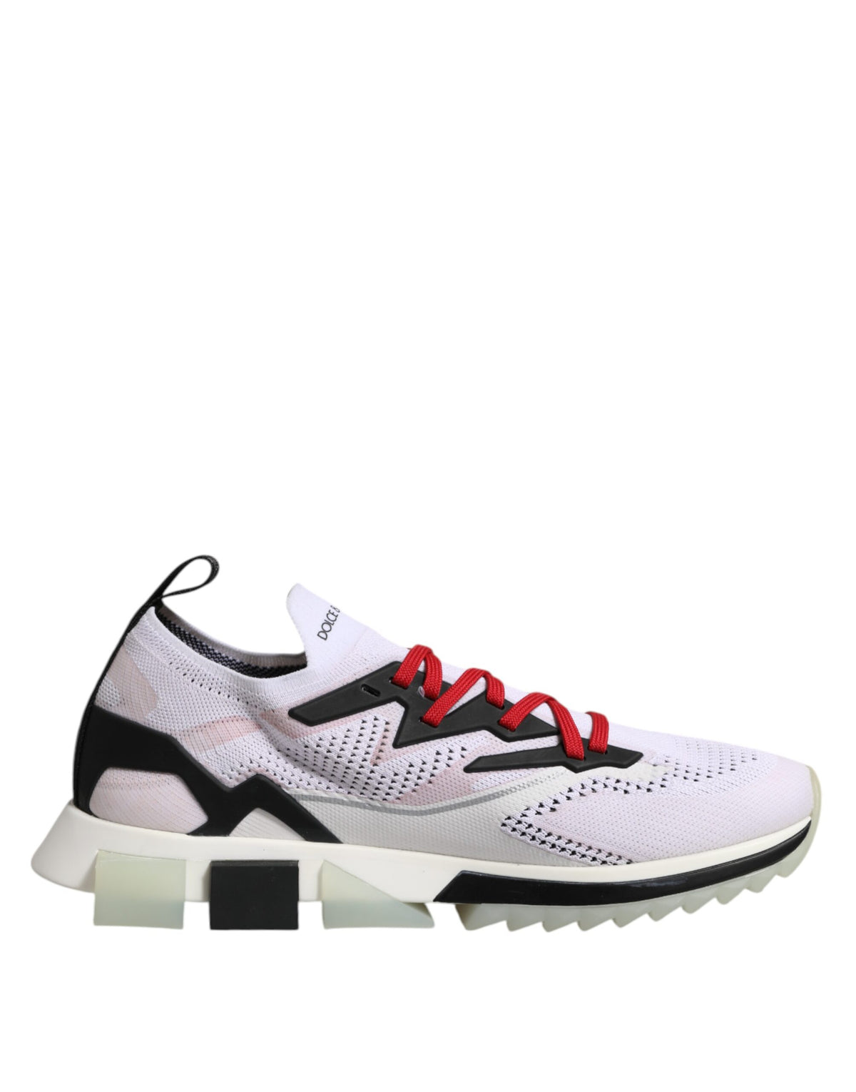 Elevate your style with Dolce & Gabbana's White SORRENTO Sport Stretch Sneakers, crafted from premium materials for unparalleled comfort and sophistication.