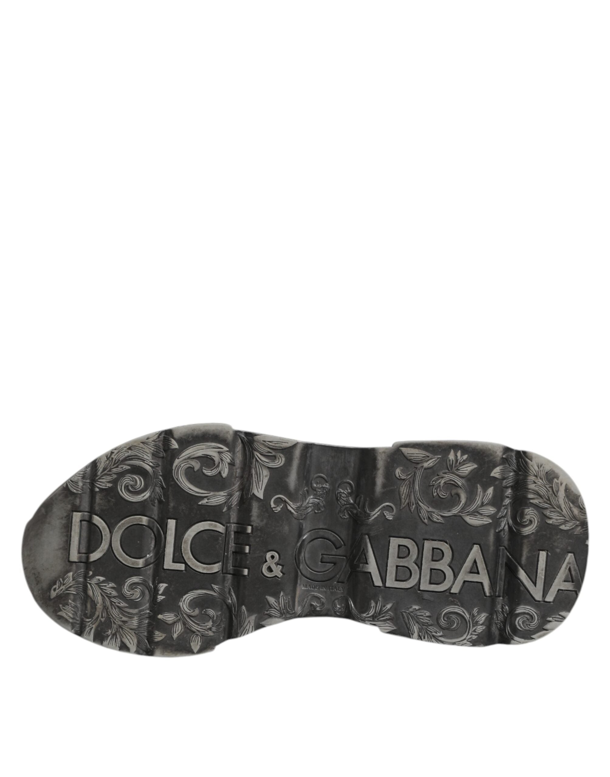 Dolce & Gabbana White Daymaster Leather Low Top Sneakers Shoes