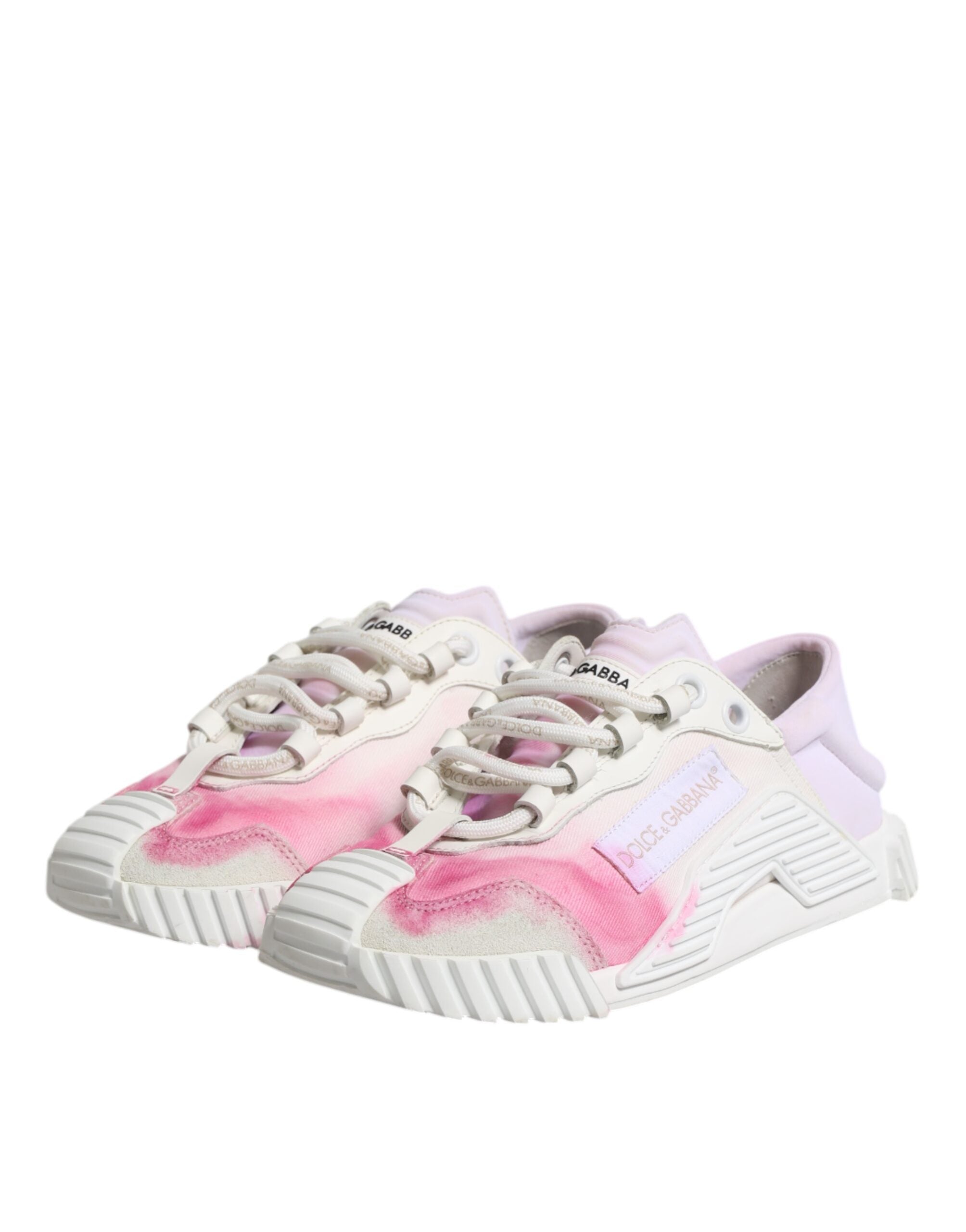 Dolce & Gabbana White NS1 Lace Up Low Top Sneakers Shoes