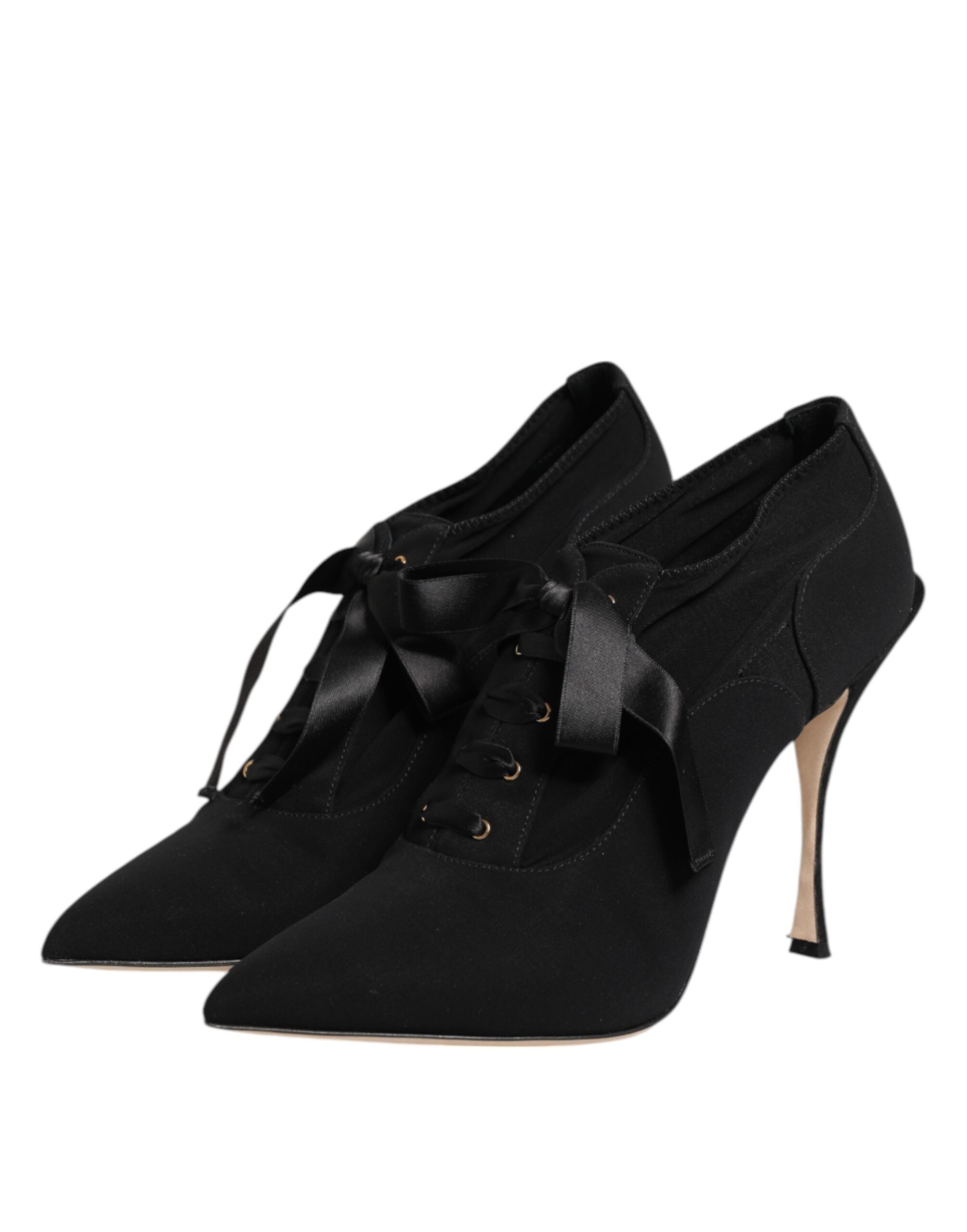 Dolce & Gabbana Lace Up Stiletto Heels - Artisanal Luxury