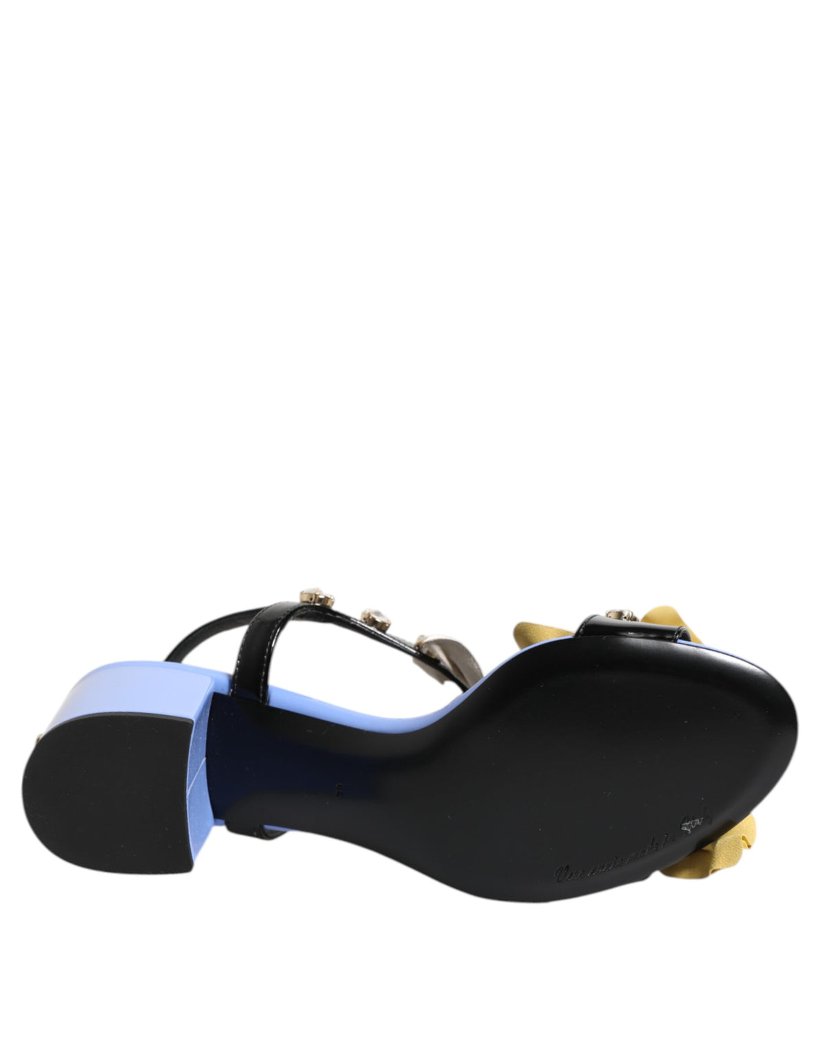 Step into the world of luxury with Dolce & Gabbana's KEIRA Sandals, crafted from sumptuous lambskin leather and adorned with exquisite floral crystals for an enchanting allure.