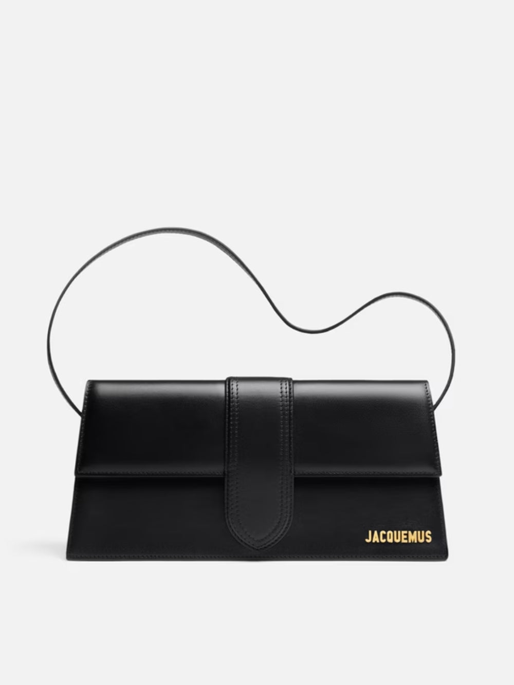 Discover the Jacquemus Black Leather Le Bambino Long, a symbol of timeless luxury and artisanal craftsmanship, perfect for elevating your style with elegance.