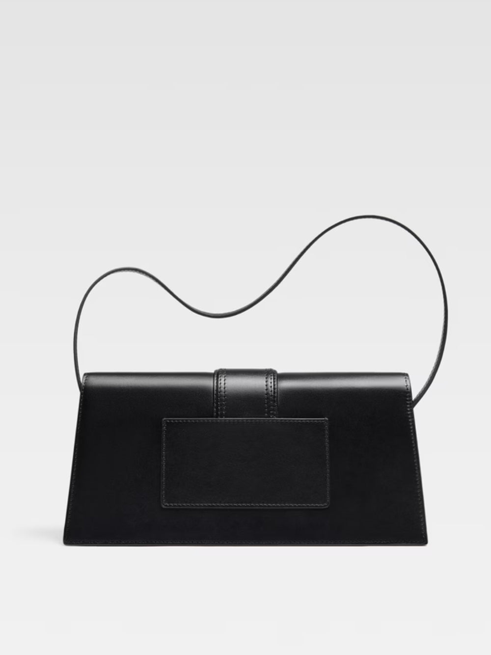 Discover the Jacquemus Black Leather Le Bambino Long, a symbol of exquisite craftsmanship and timeless elegance, perfect for the discerning connoisseur.