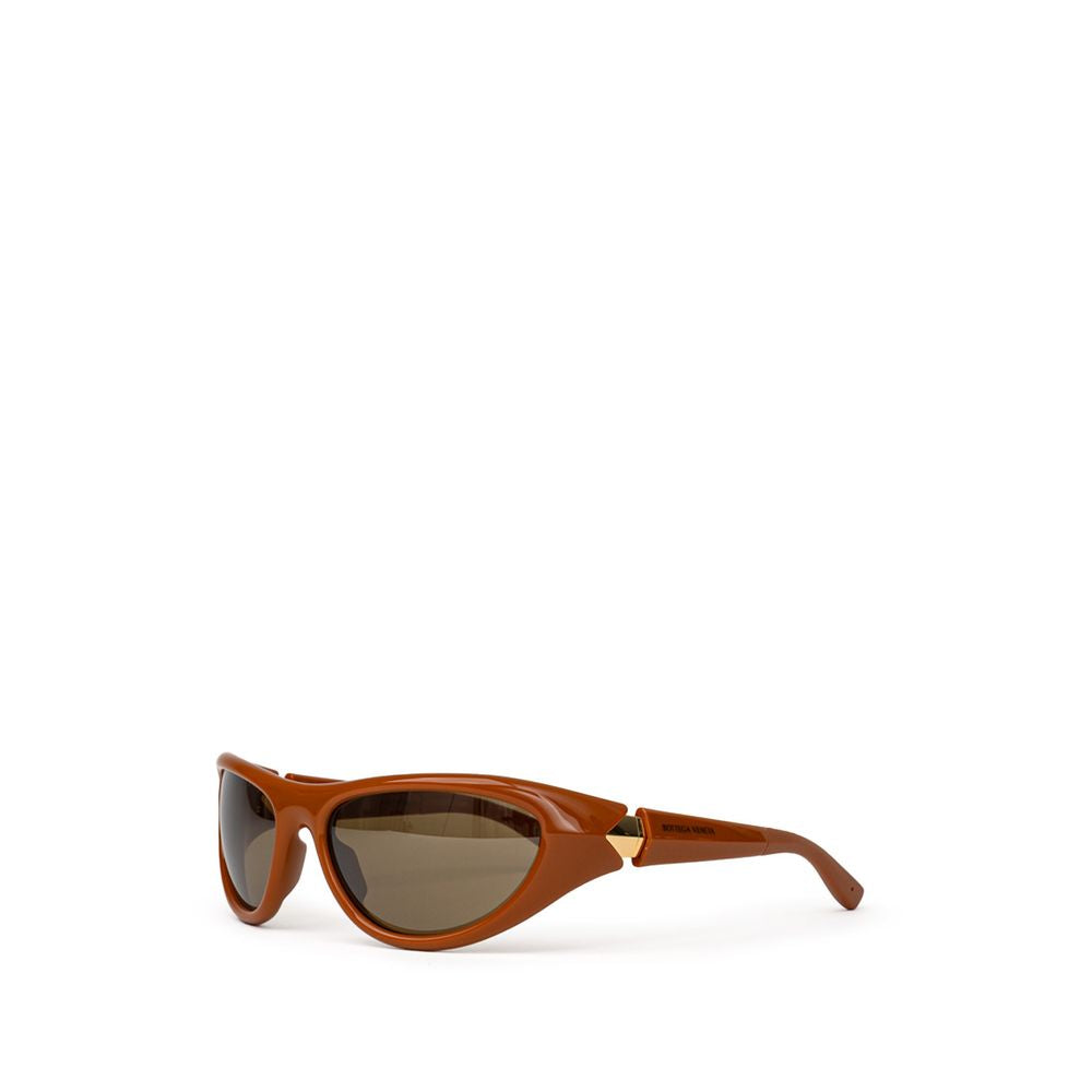 Bottega Veneta Brown Acetate Sunglasses – Artisanal Luxury Statement