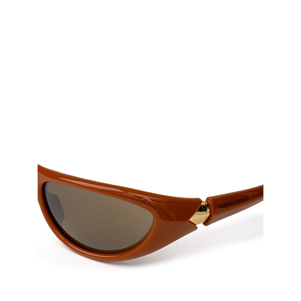 Bottega Veneta Brown Acetate Sunglasses – Artisanal Luxury Statement