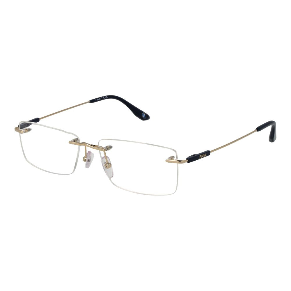 BMW Gold Titanium Glasses – Luxurious Rimless Eyewear