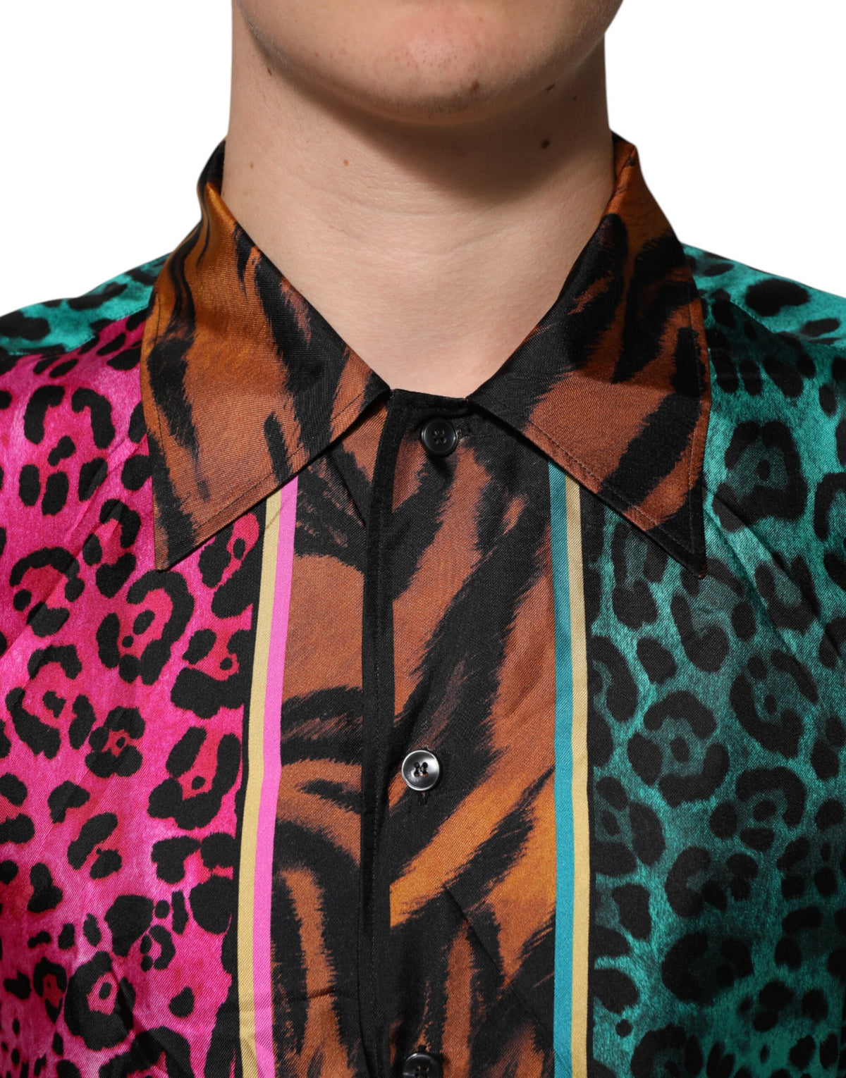Dolce & Gabbana Silk Tiger Print T-shirt - Luxurious Couture