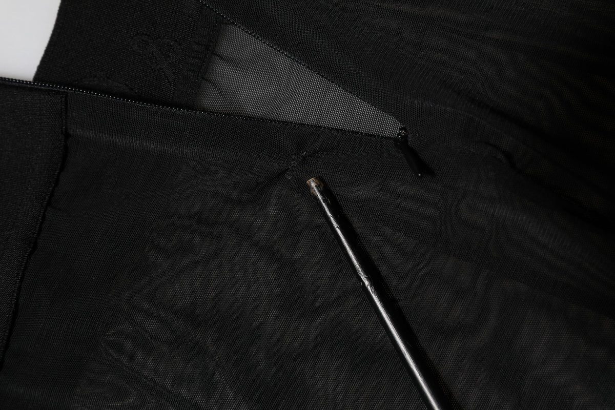 Indulge in the exquisite craftsmanship of Dolce & Gabbana's Black Nylon Leggings, where luxurious materials meet timeless elegance, perfect for every sophisticated occasion.