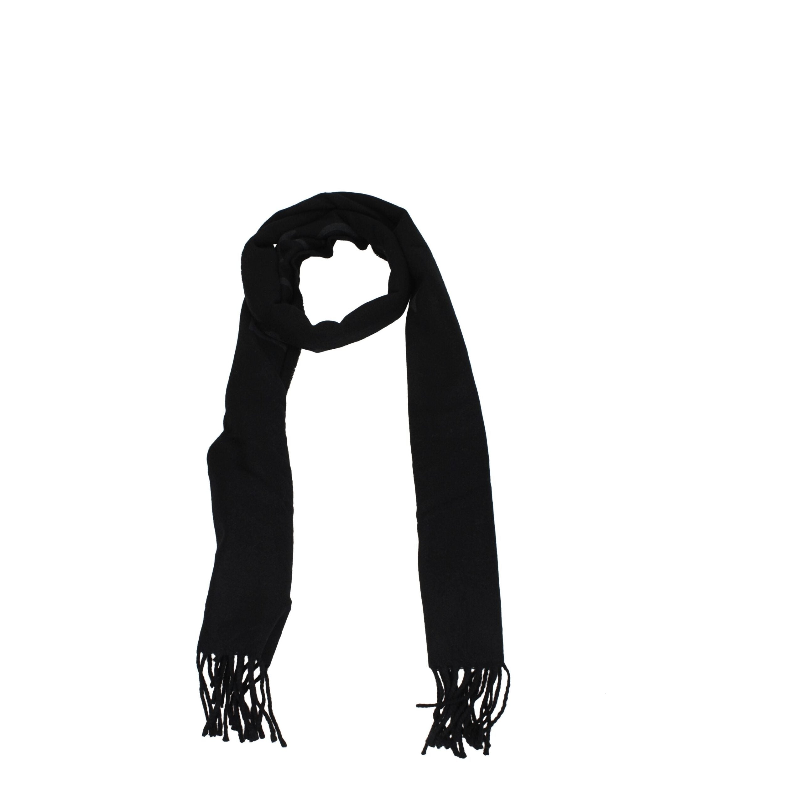 Indulge in the Off-White Black Cashmere Scarf, a luxurious 100% cashmere accessory that elevates your style with timeless elegance and sophisticated allure.