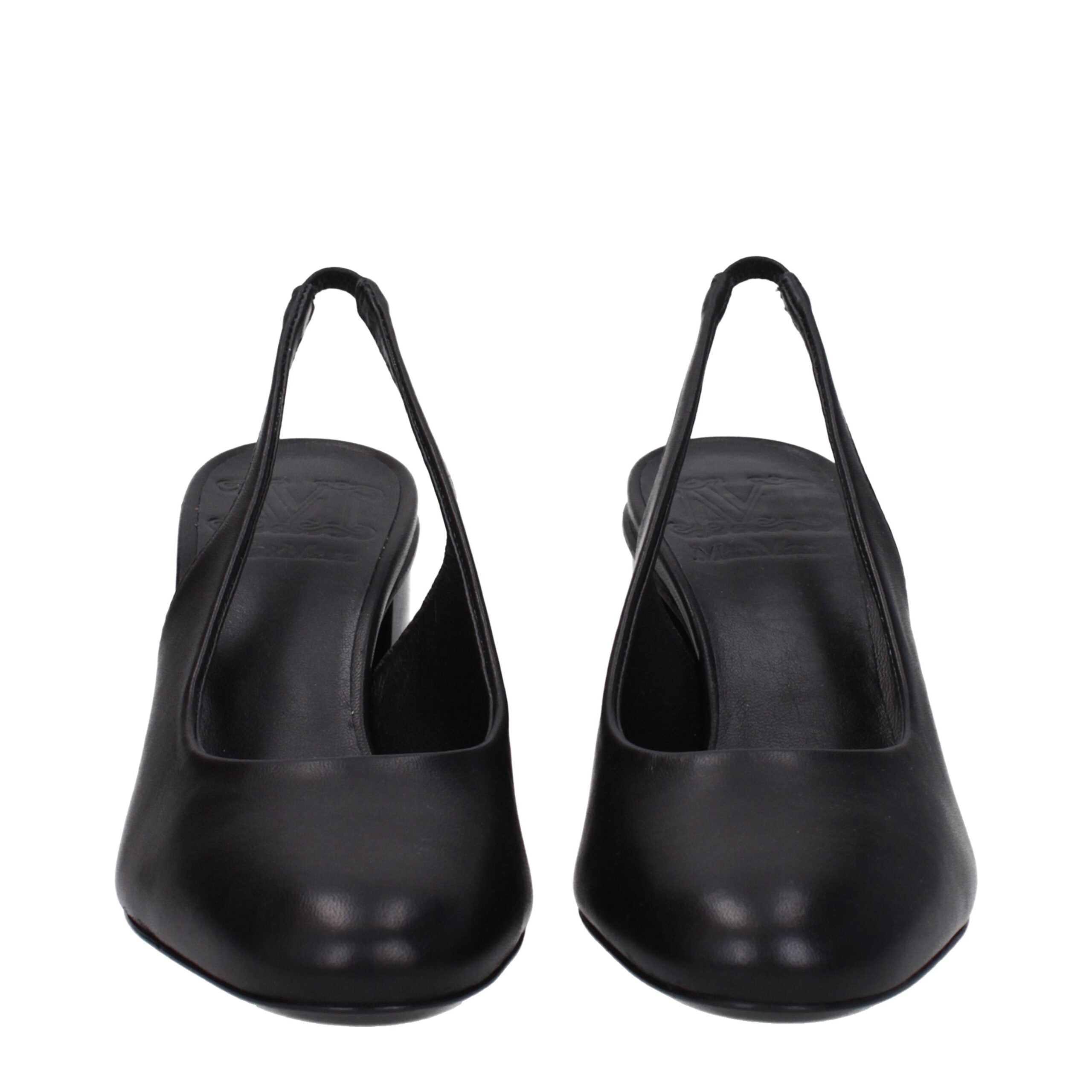 Max Mara Black Leather Pumps