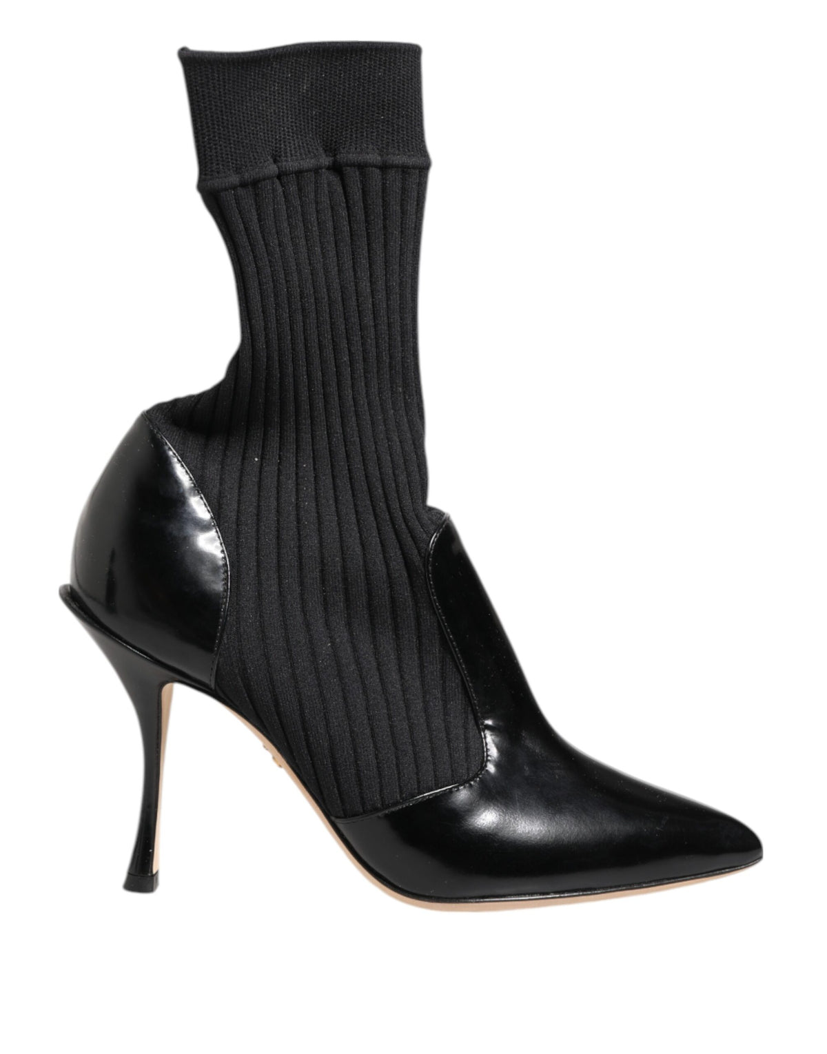 Indulge in the allure of Dolce & Gabbana's Black Stretch Stilettos Booties, where luxurious materials and exquisite craftsmanship redefine elegance for the discerning connoisseur.