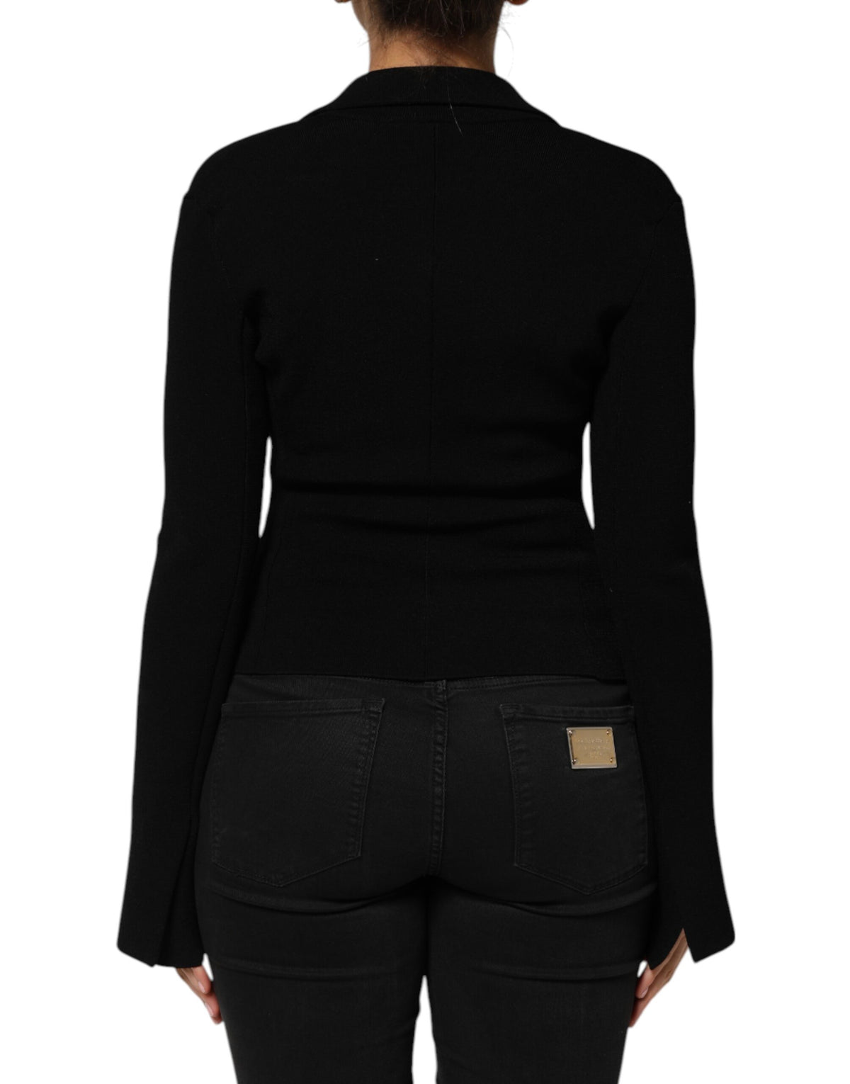Elevate your style with the Dolce & Gabbana Black Viscose Single Breasted Blazer, a masterpiece of Italian craftsmanship that embodies timeless elegance and sophistication.