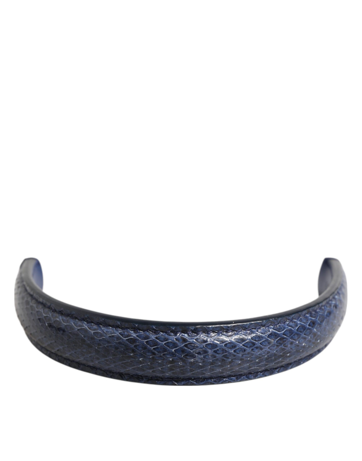 Indulge in the exquisite Dolce & Gabbana Blue Large Ayers Leather Bag Handle, a symbol of artisanal luxury and sophistication, perfect for elevating your style.