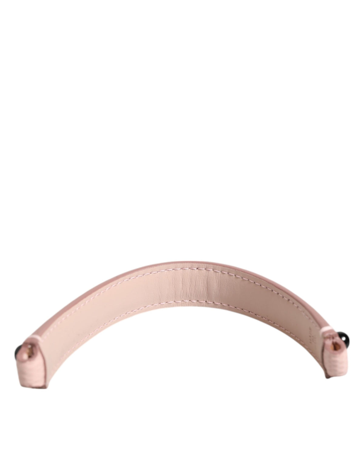 Elevate your style with the Dolce & Gabbana Light Pink Embellished Leather Shoulder Strap, a testament to Italian luxury and exquisite craftsmanship for the discerning individual.