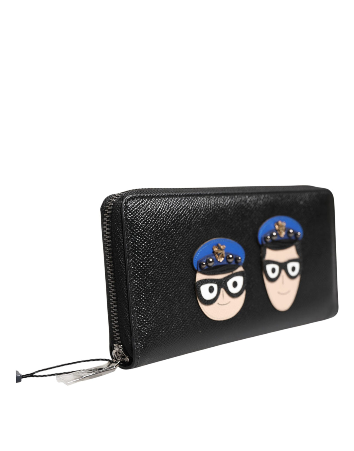Discover the Dolce & Gabbana Black Leather #DGFAMILY Zipper Continental Wallet, a masterpiece of Italian craftsmanship that embodies luxury and sophistication for the discerning individual.