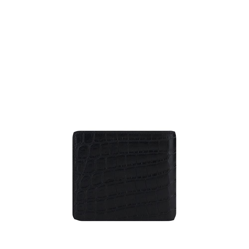 Saint Laurent Black Calf Leather Bos Taurus Wallet - Luxury Redefined
