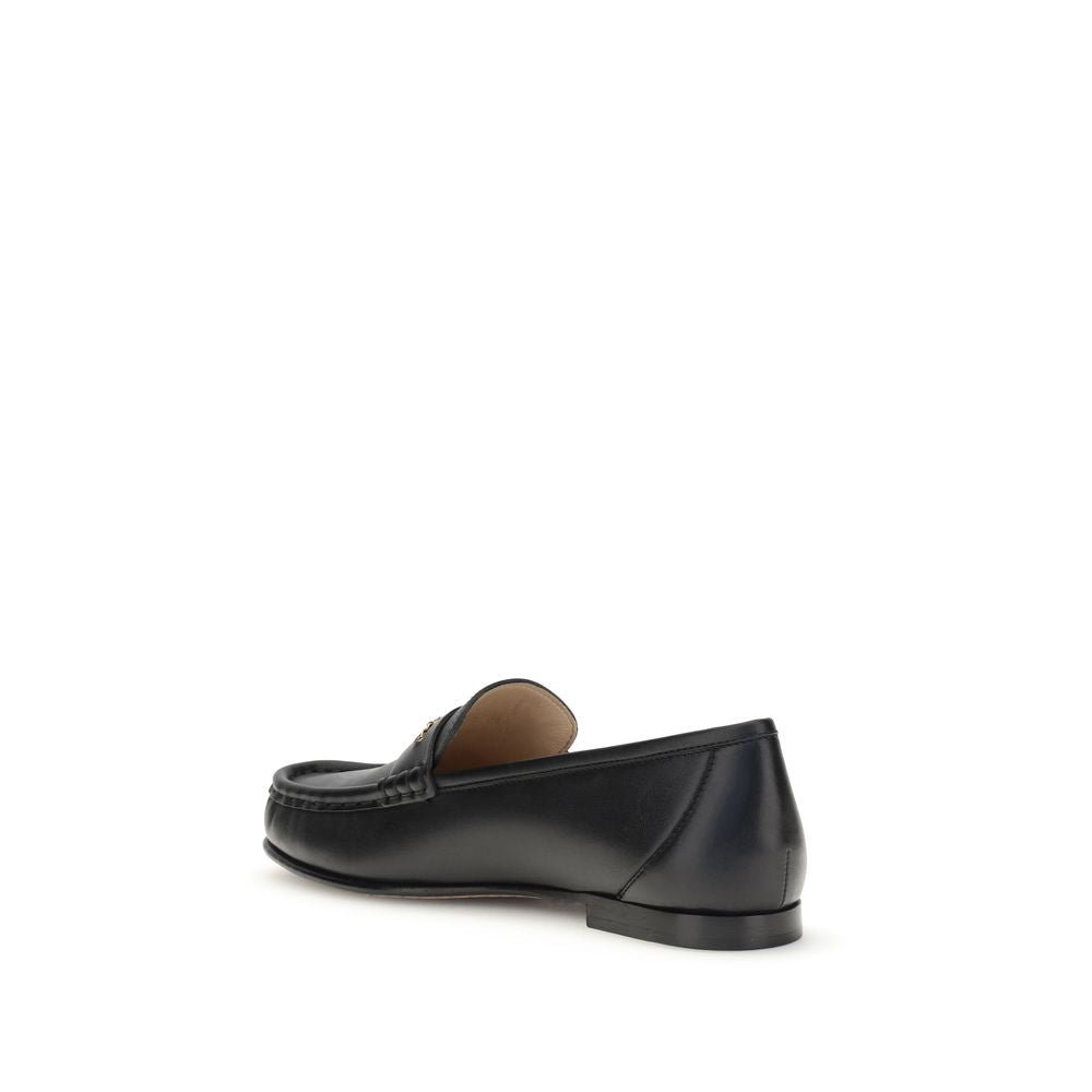 Chloé Black Calf Leather Slip-On Loafers - Exquisite Elegance