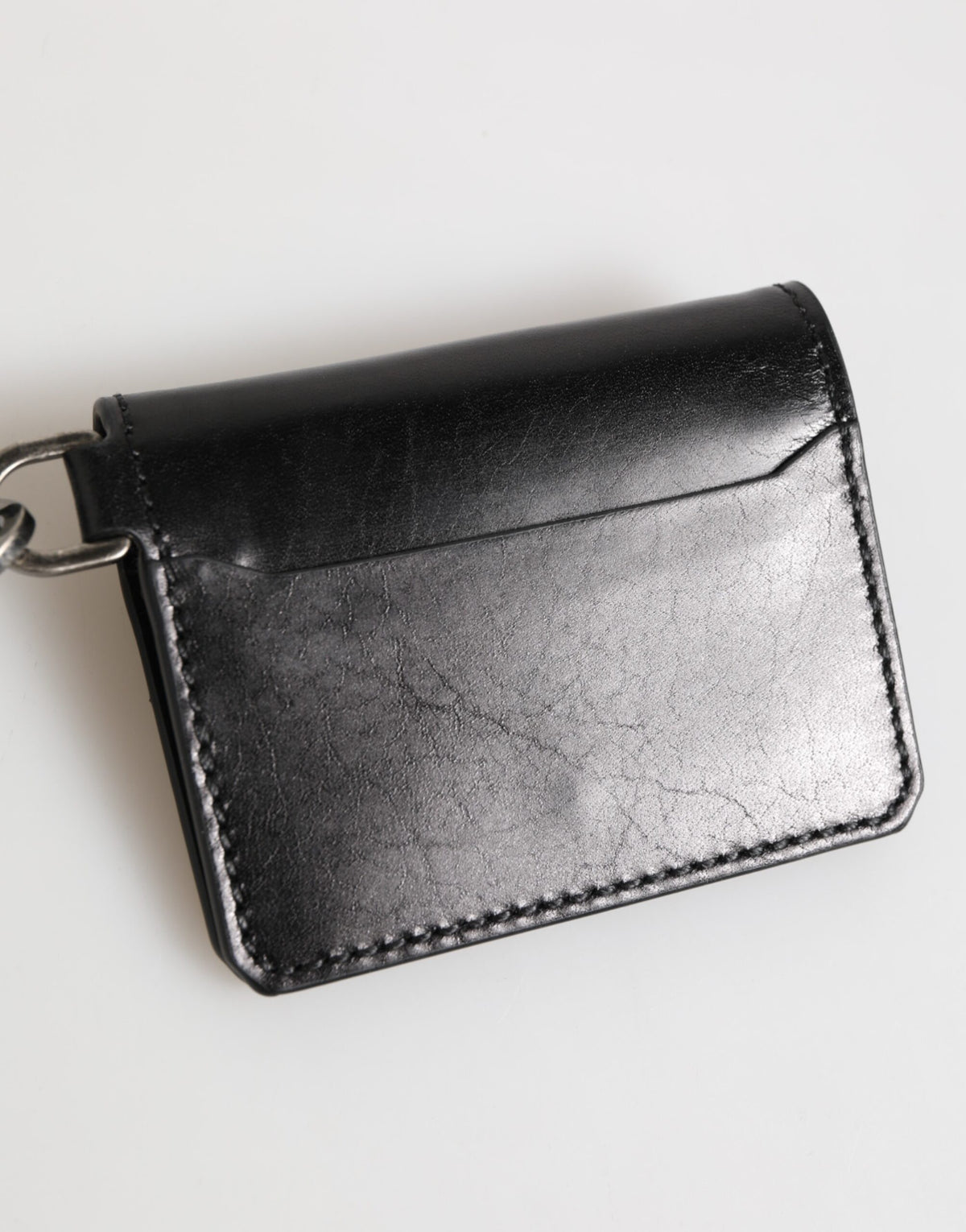 Dolce & Gabbana Black Leather Card Holder Wallet - Luxury Essential