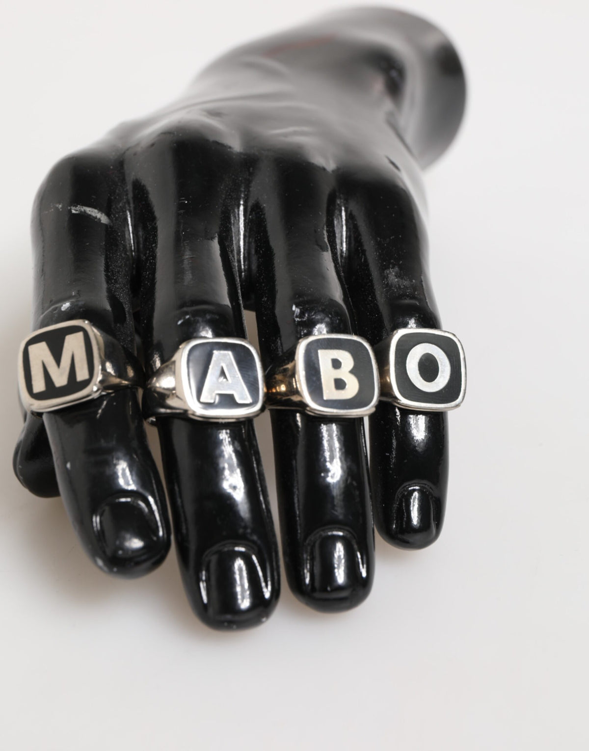 Dolce & Gabbana Silver Tone Brass Adjustable Ring Set - Couture