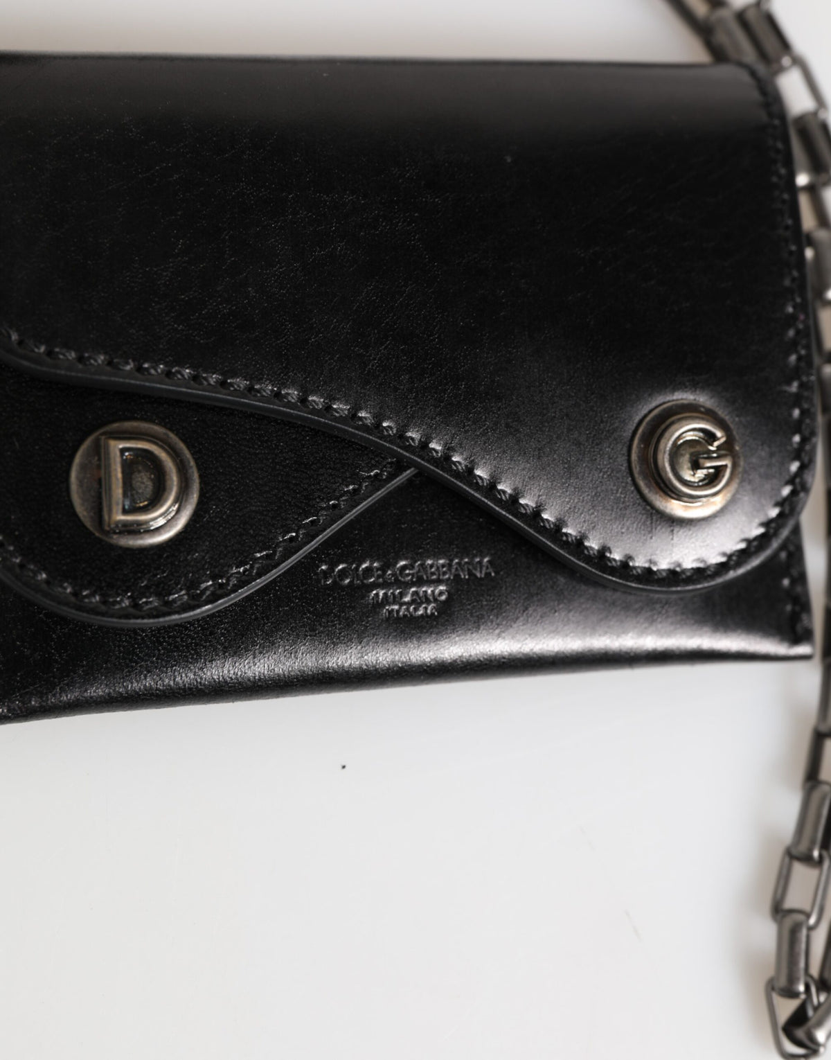 Dolce & Gabbana Cavallo Leather Bifold Wallet - Artisanal Luxury