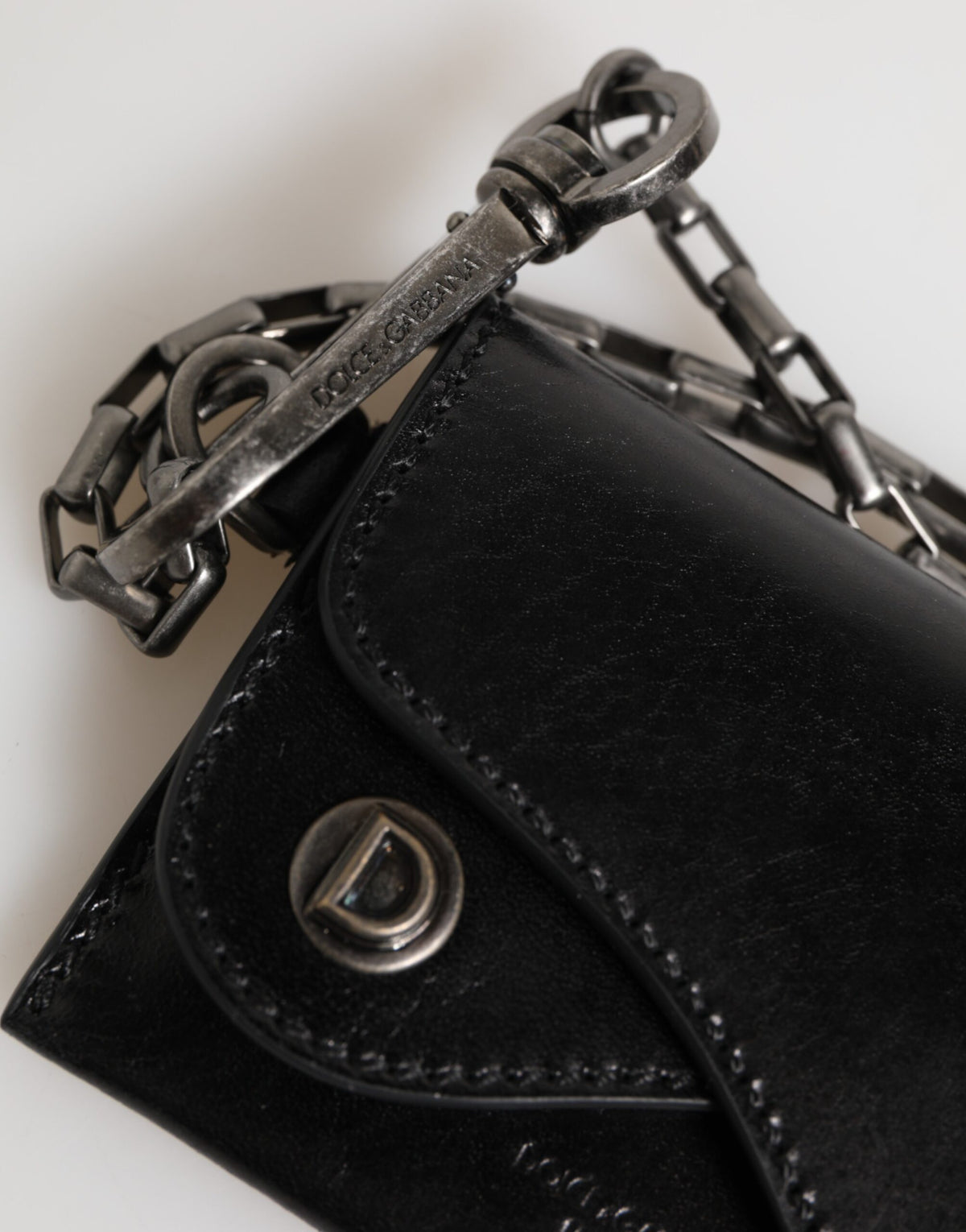 Dolce & Gabbana Black Cavallo Leather Bifold Wallet, Luxury Redefined