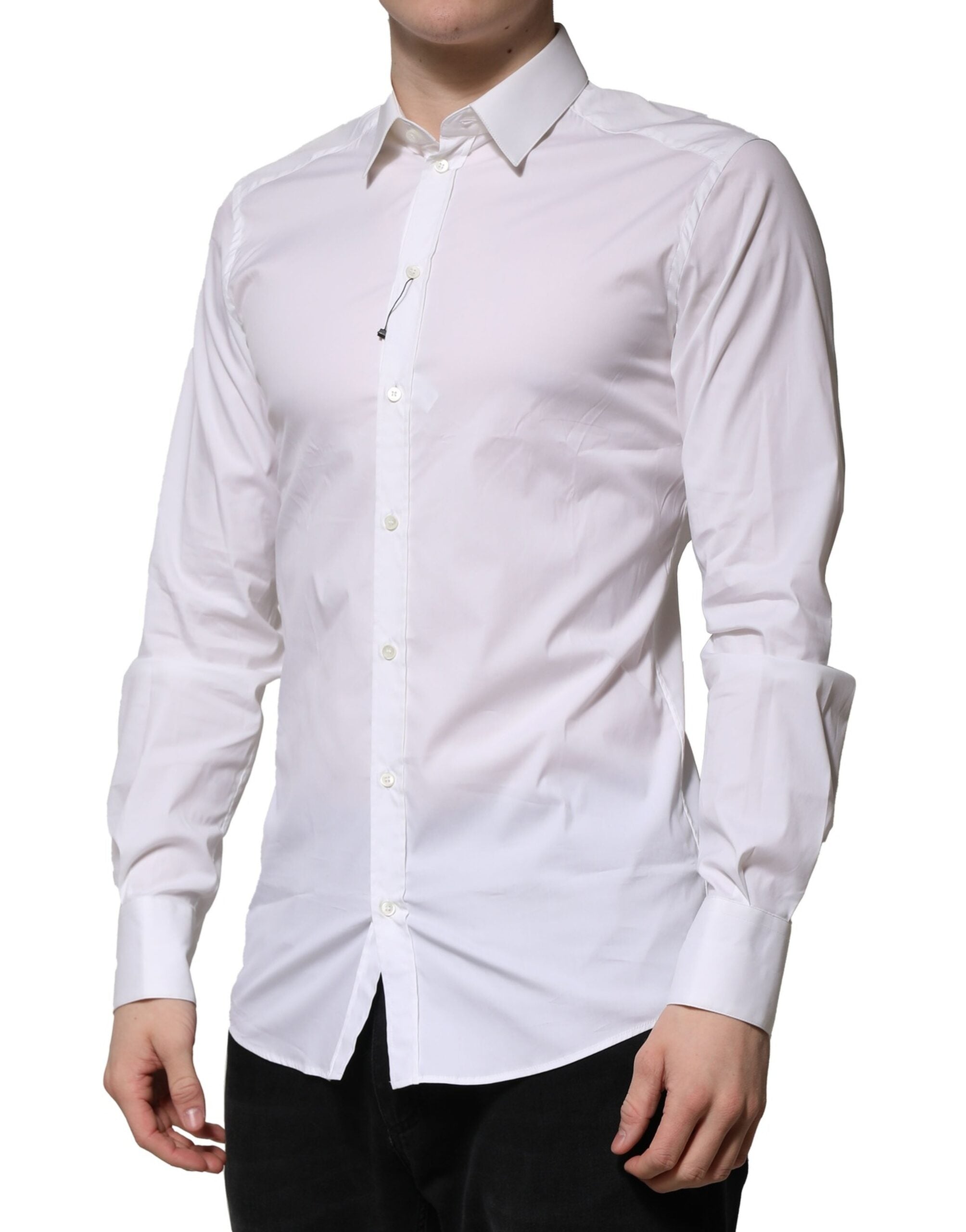 Dolce & Gabbana GOLD Long Sleeves Formal Shirt - Timeless Elegance