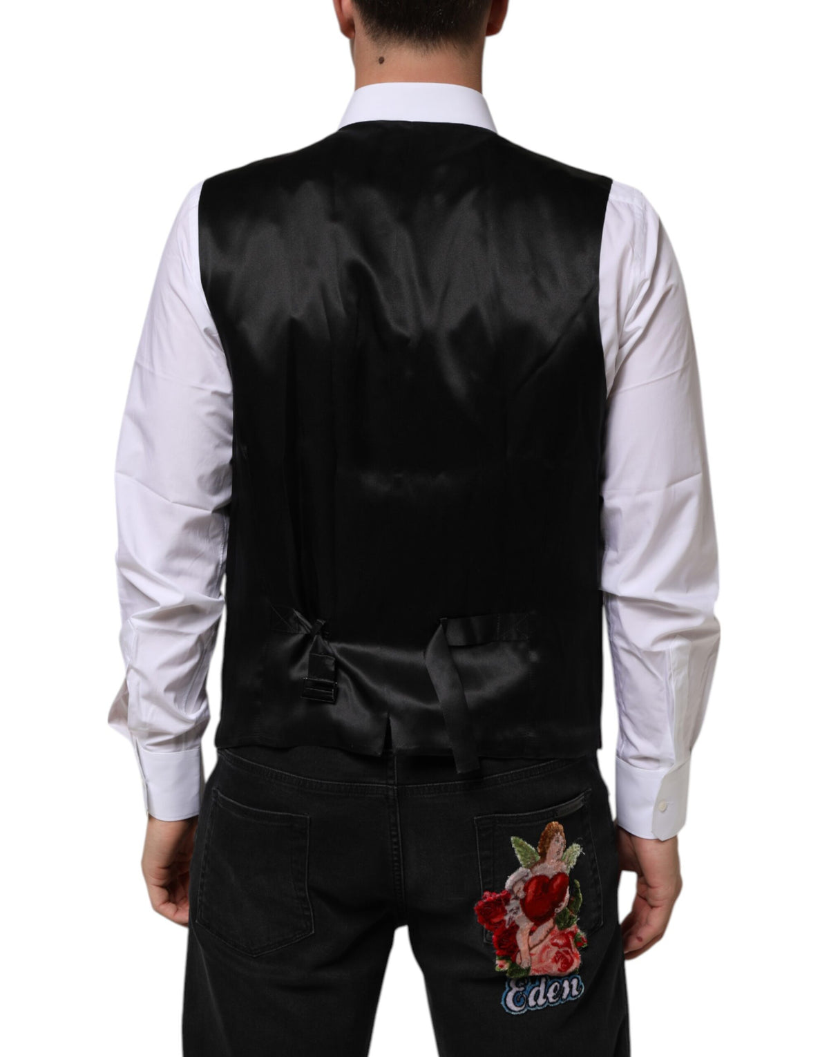 Elevate your formal wardrobe with the Dolce & Gabbana Purple Wool Dress Waistcoat Vest, a masterpiece of Italian craftsmanship, blending virgin wool and silk for timeless elegance.