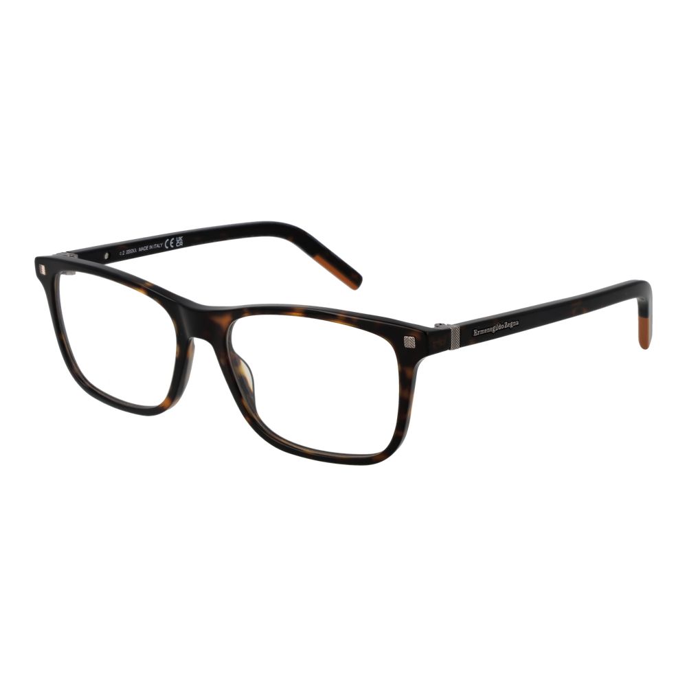 Ermenegildo Zegna Brown Acetate Glasses - Timeless Luxury Frames