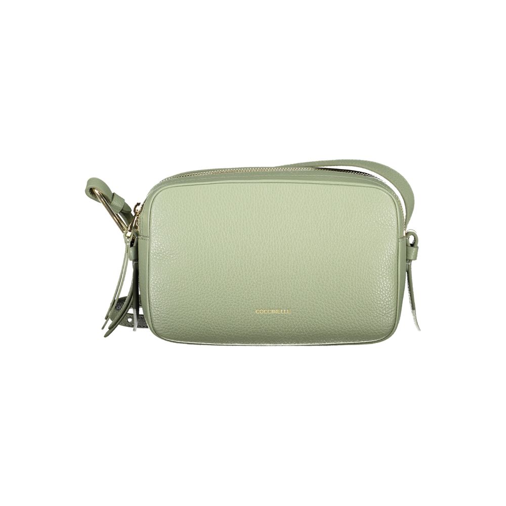 Coccinelle Green Leather Handbag - Exquisite Italian Luxury