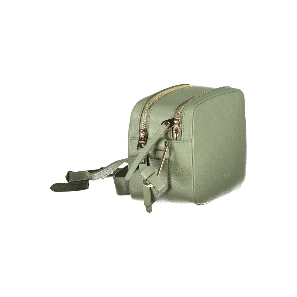 Coccinelle Green Leather Handbag - Exquisite Italian Luxury
