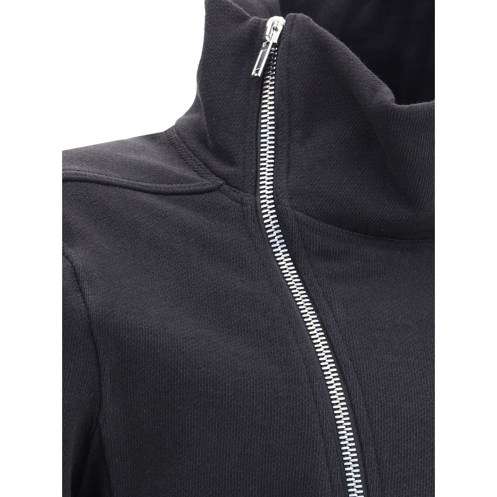 Rick Owens Black Cotton Full-Length Jacket