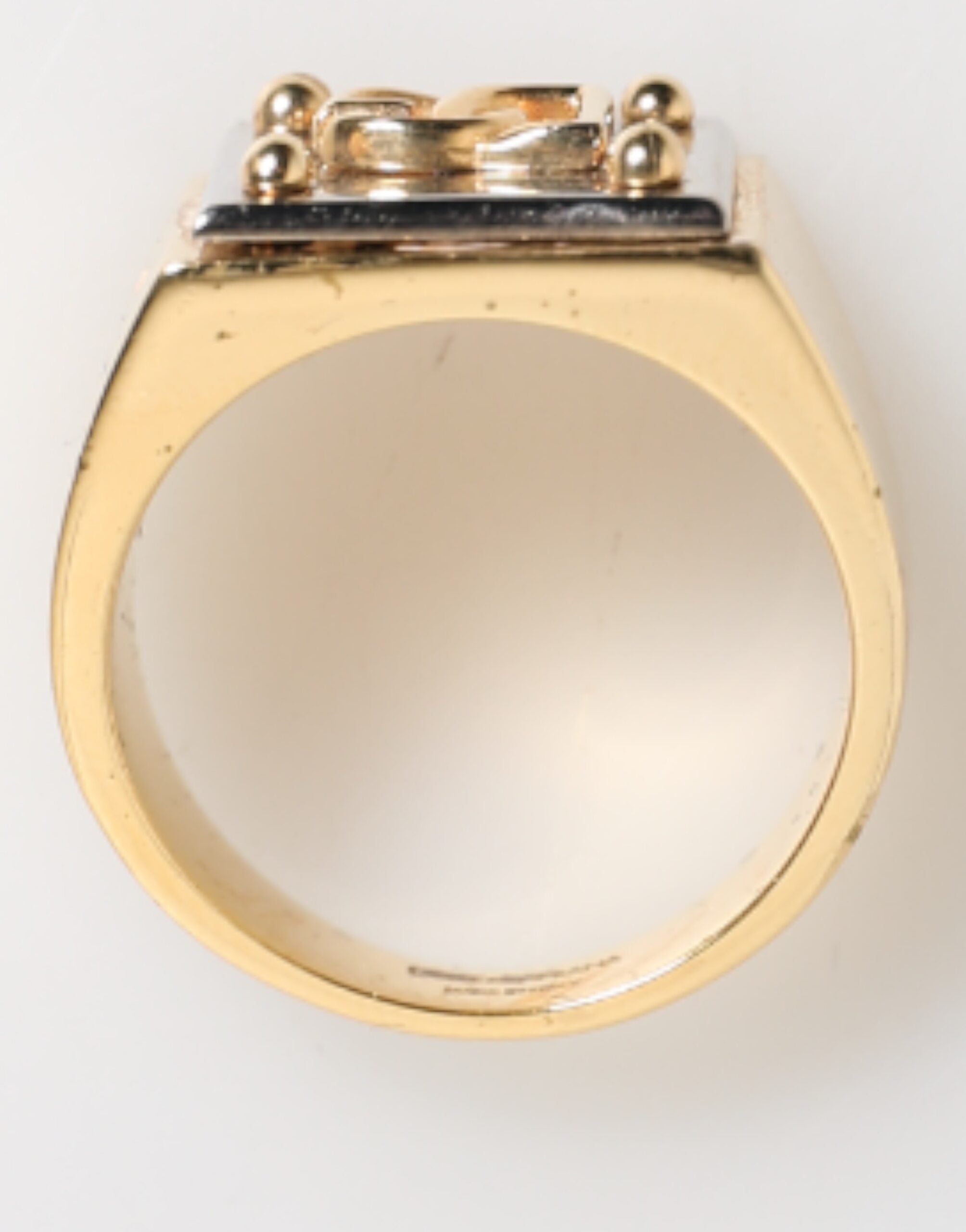 Dolce & Gabbana Brass Signet Ring - Exquisite Luxury Statement