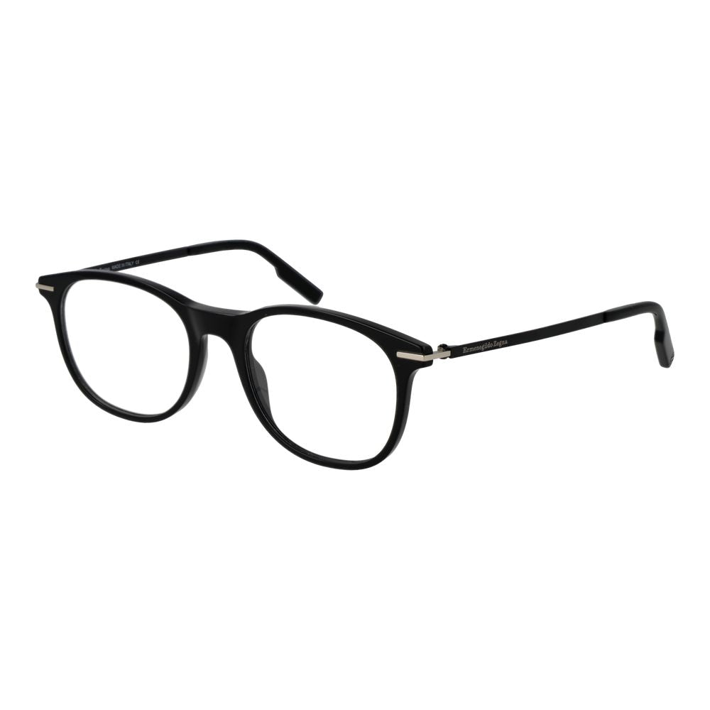 Ermenegildo Zegna Black Plastic Glasses – Timeless Luxury Frames