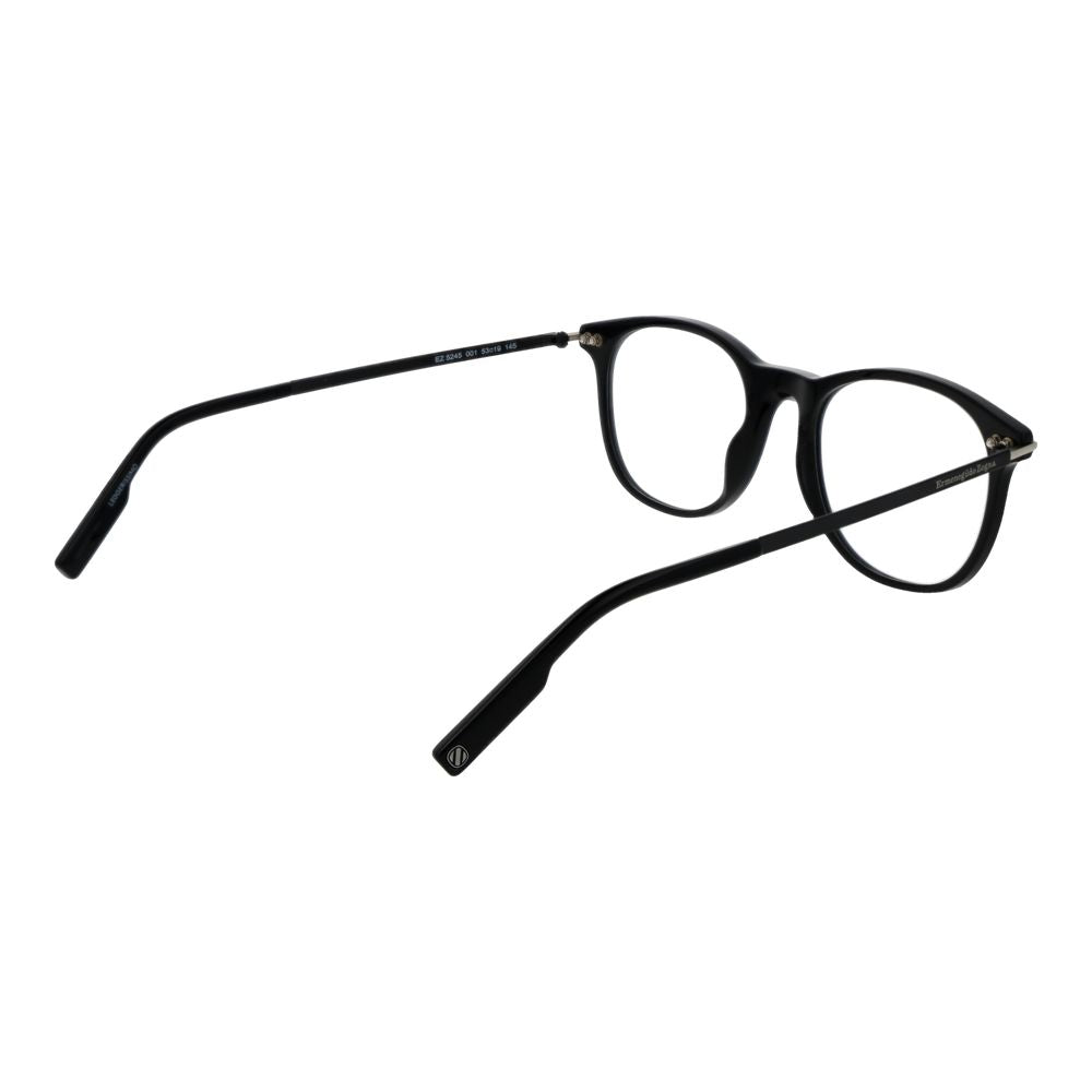Ermenegildo Zegna Black Plastic Glasses – Timeless Luxury Frames