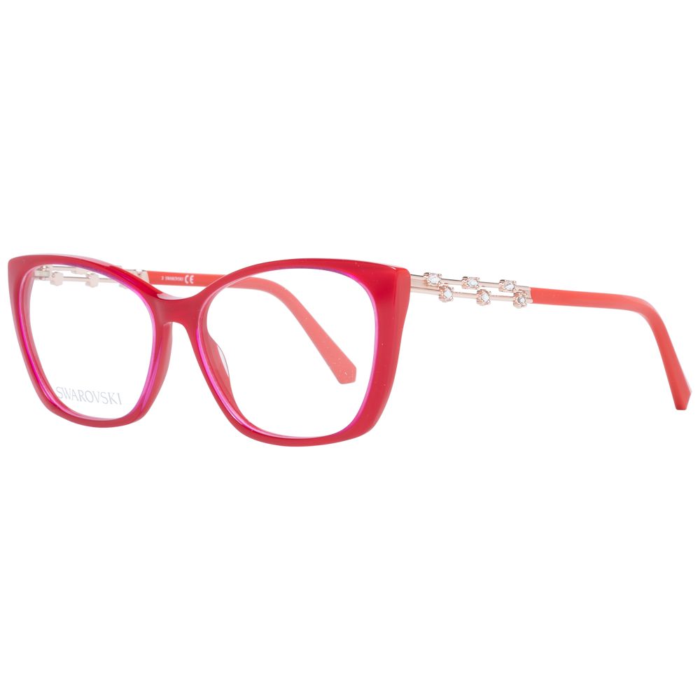 Swarovski Red Women Optical Frames - DEA STILOSA MILANO