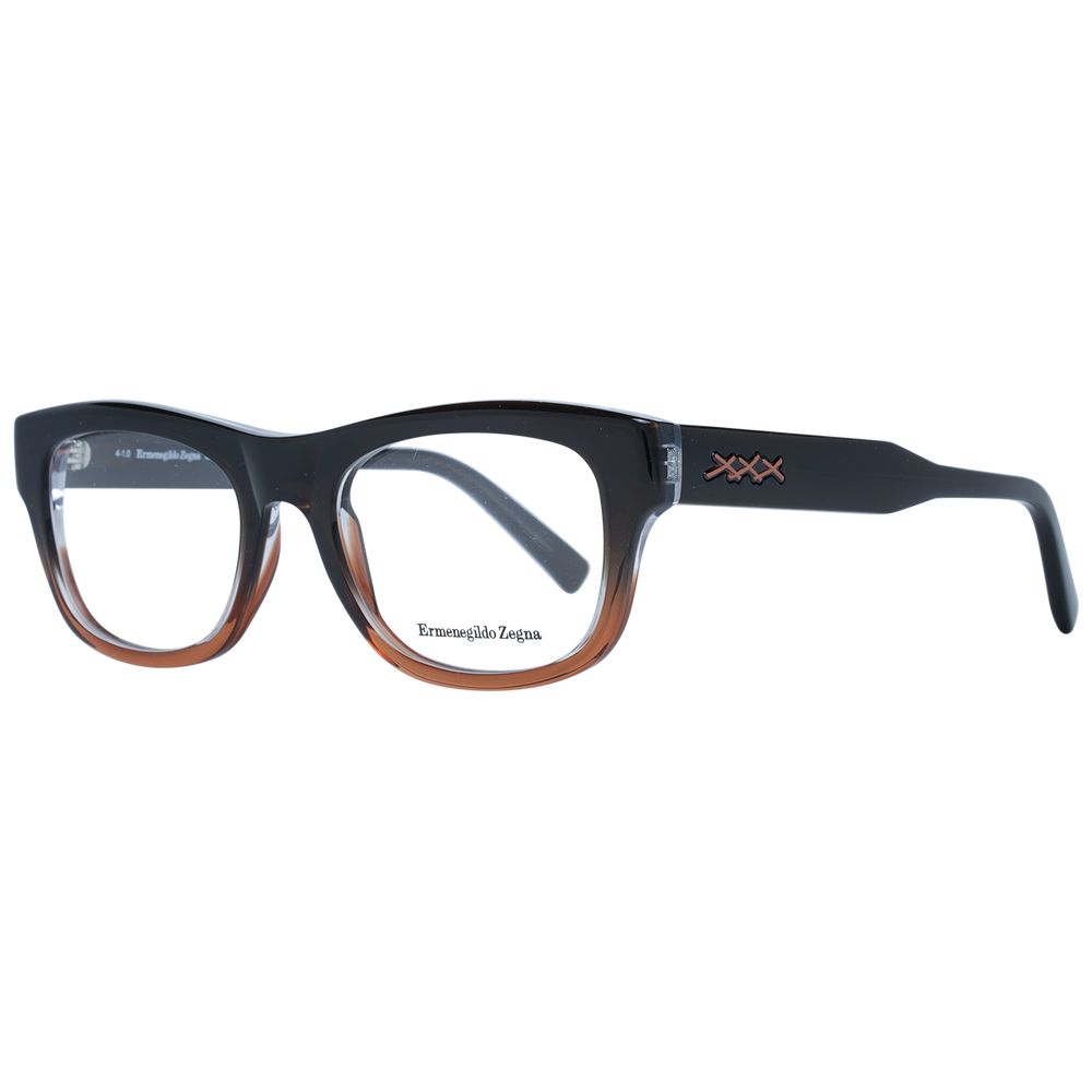 Ermenegildo Zegna Brown Men Optical Frames - DEA STILOSA MILANO